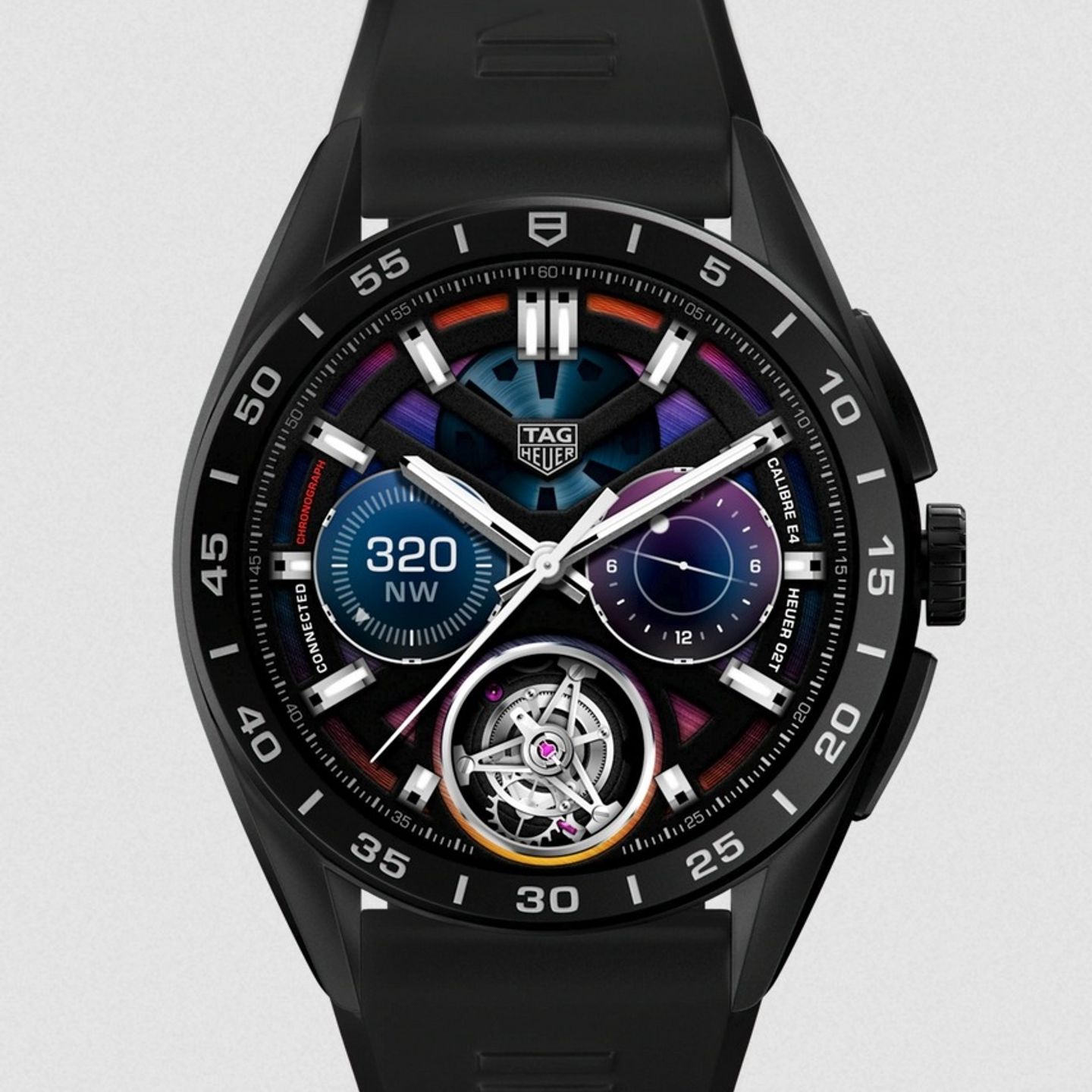 TAG Heuer Connected SBR8A80.BT6261 (2025) - Zwart wijzerplaat 45mm Titanium (1/1)