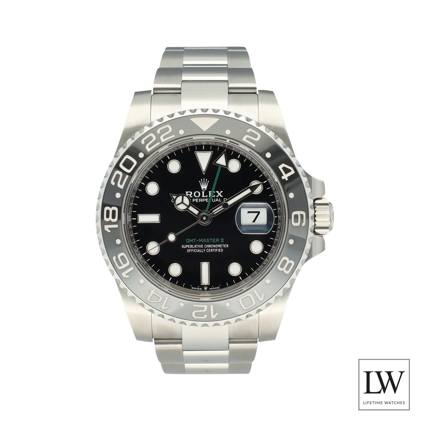 Rolex GMT-Master II 126710GRNR (2026) - Black dial 40 mm Steel case (3/8)