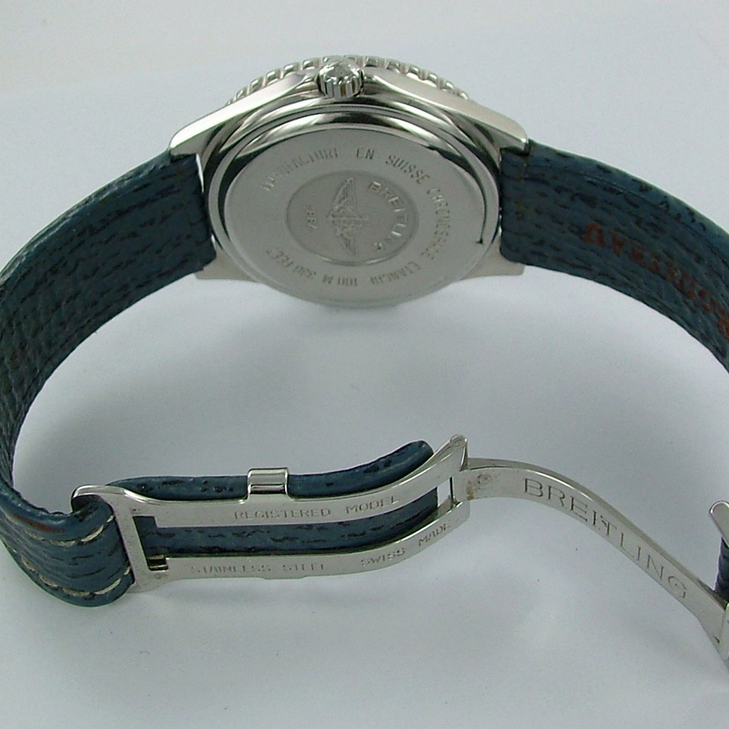 Breitling Chronospace - (1993) - Blue dial 41 mm Steel case (6/6)