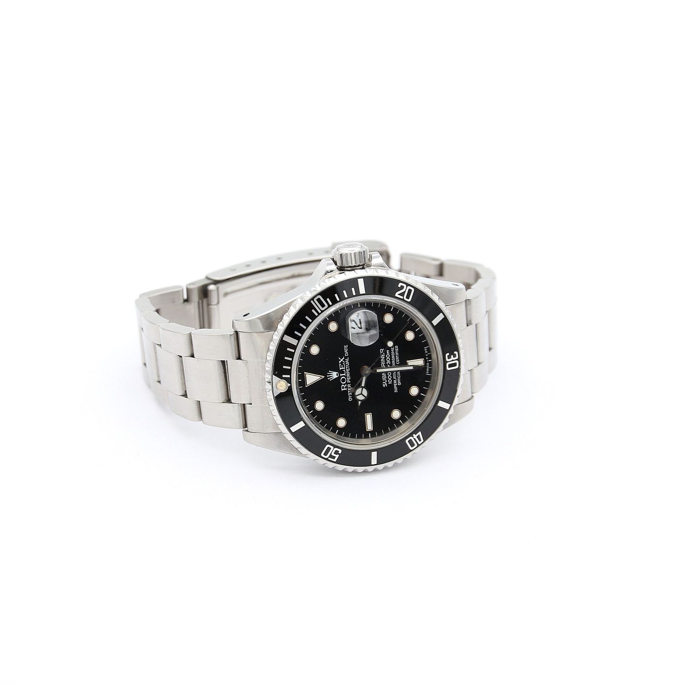 Rolex Submariner Date 16610 (Unknown (random serial)) - Black dial 40 mm Steel case (5/8)