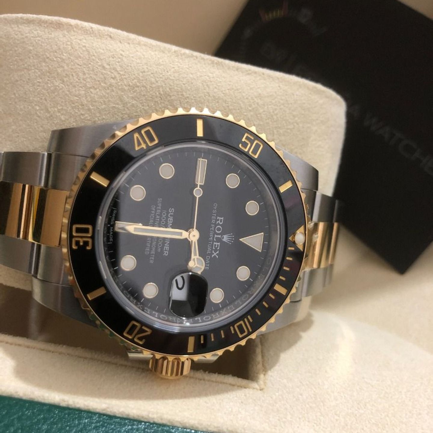 Rolex Submariner Date 116613LN (2020) - Zwart wijzerplaat 40mm Goud/Staal (6/8)