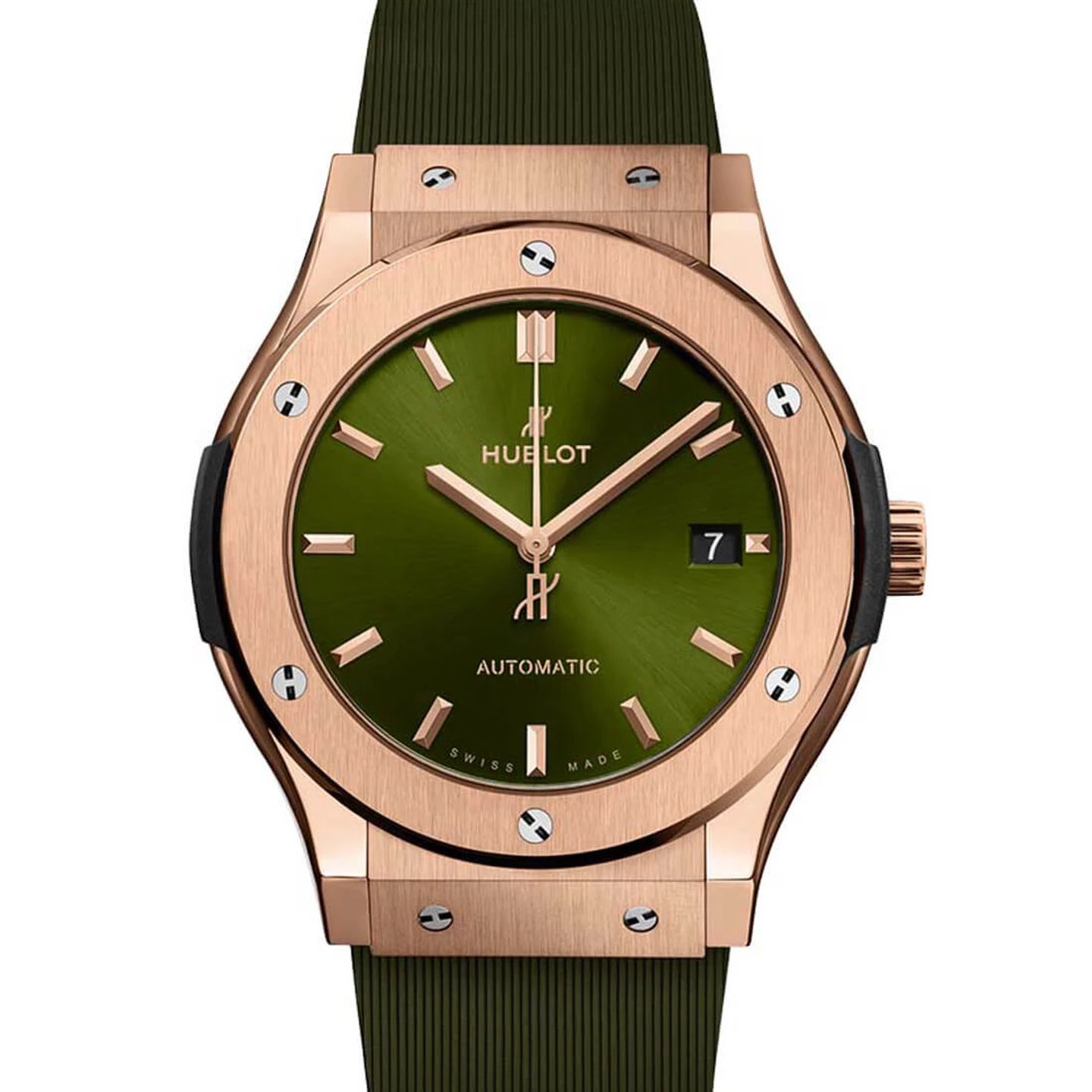 Hublot Classic Fusion 511.OX.8980.RX (2024) - Groen wijzerplaat 45mm Roségoud (2/3)