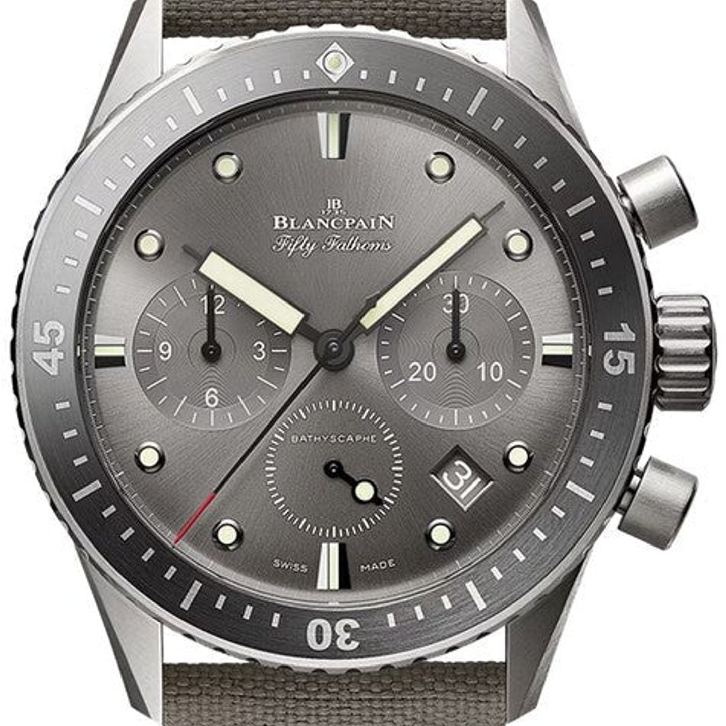 Blancpain Fifty Fathoms Bathyscaphe 5200-1210-G52A (2026) - Grey dial 44 mm Titanium case (1/1)