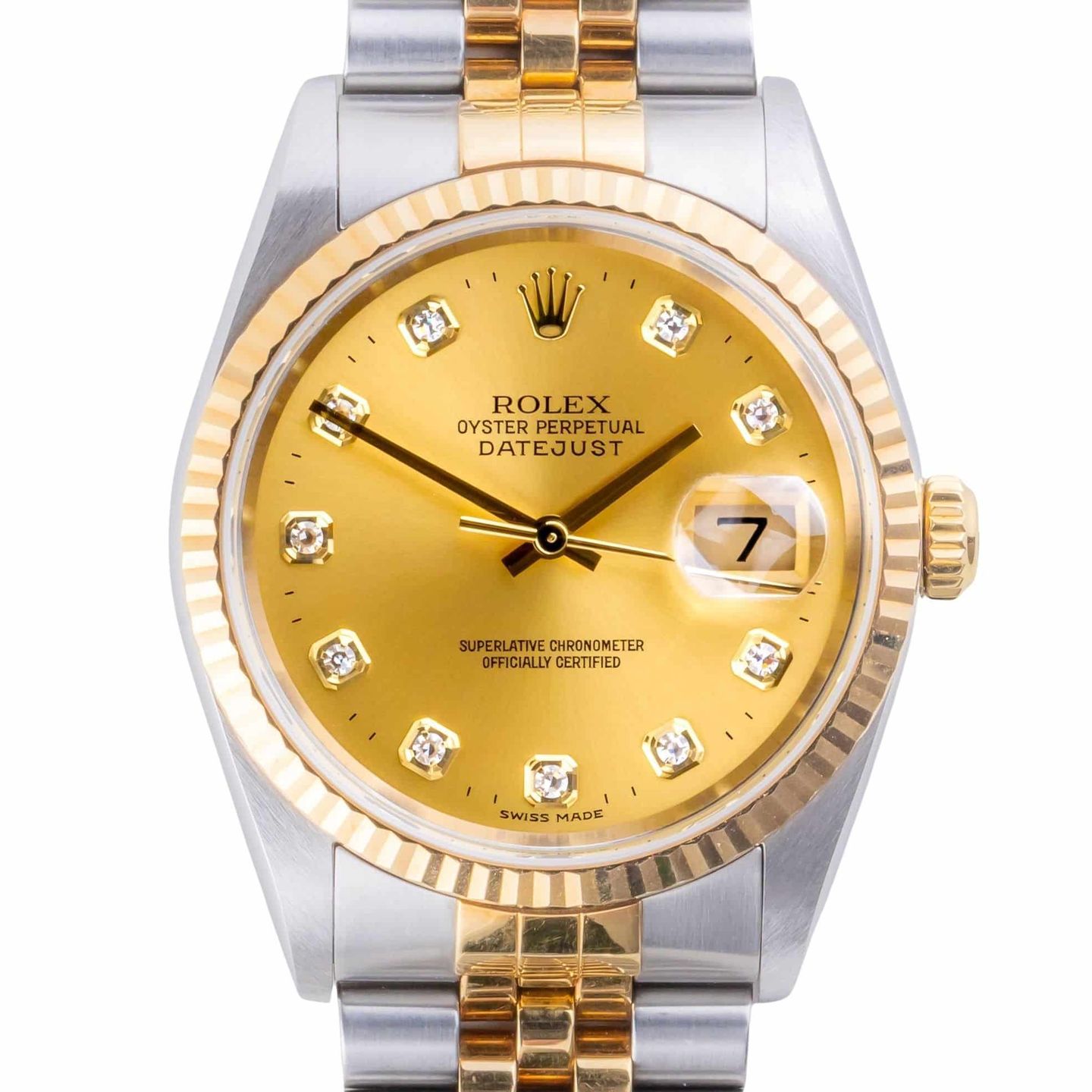 Rolex Datejust 36 16233 (2002) - 36 mm Gold/Steel case (3/8)