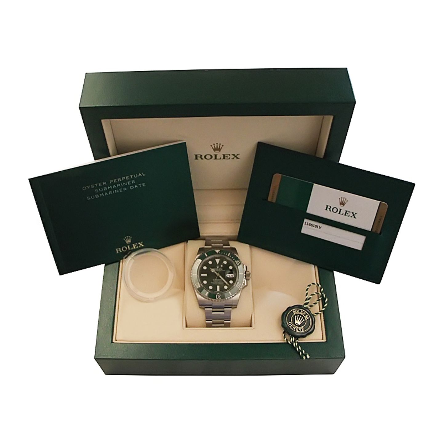 Rolex Submariner Date 116610LV (2019) - Groen wijzerplaat 40mm Staal (4/4)