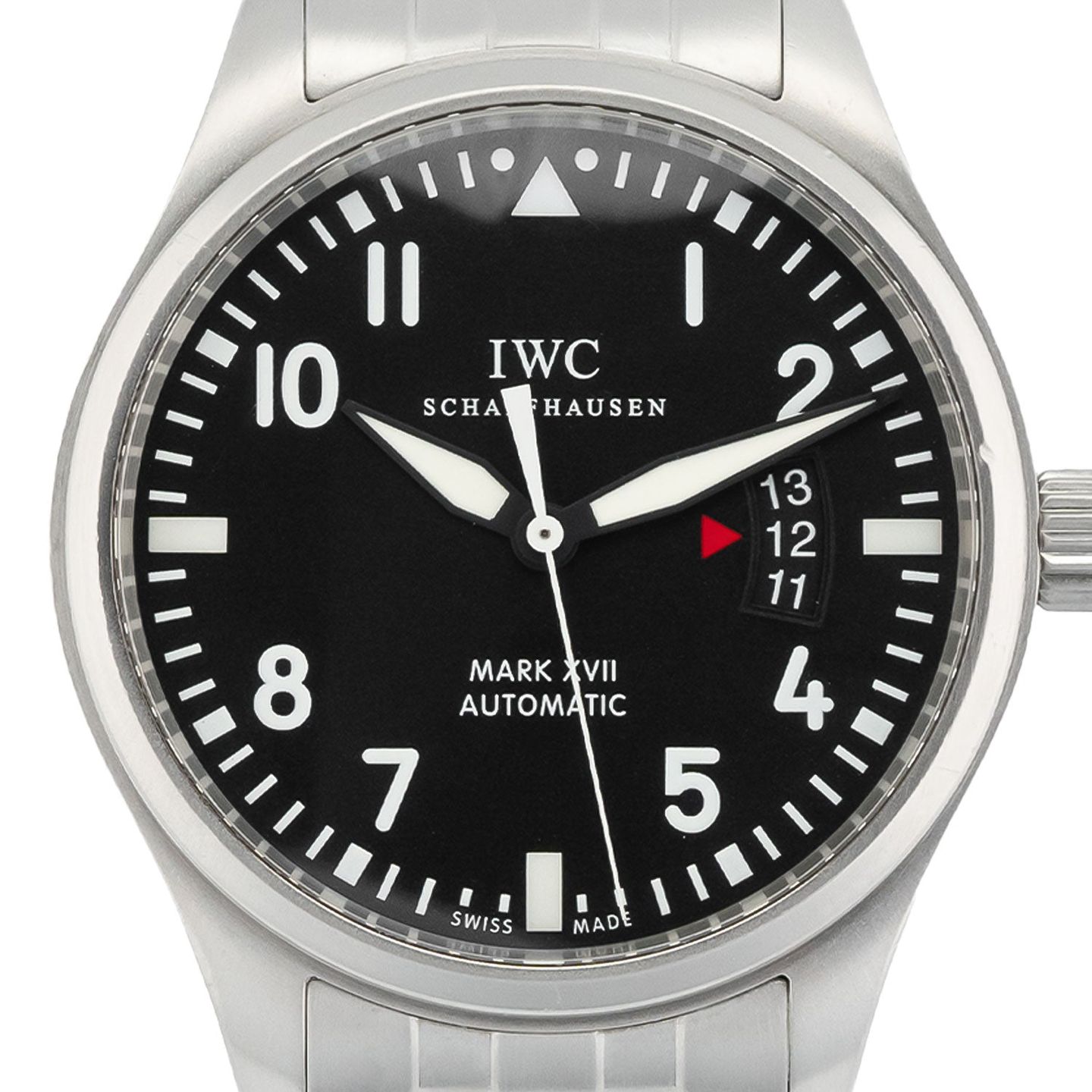 IWC Pilot Mark IW326504 (2015) - Zwart wijzerplaat 41mm Staal (2/5)