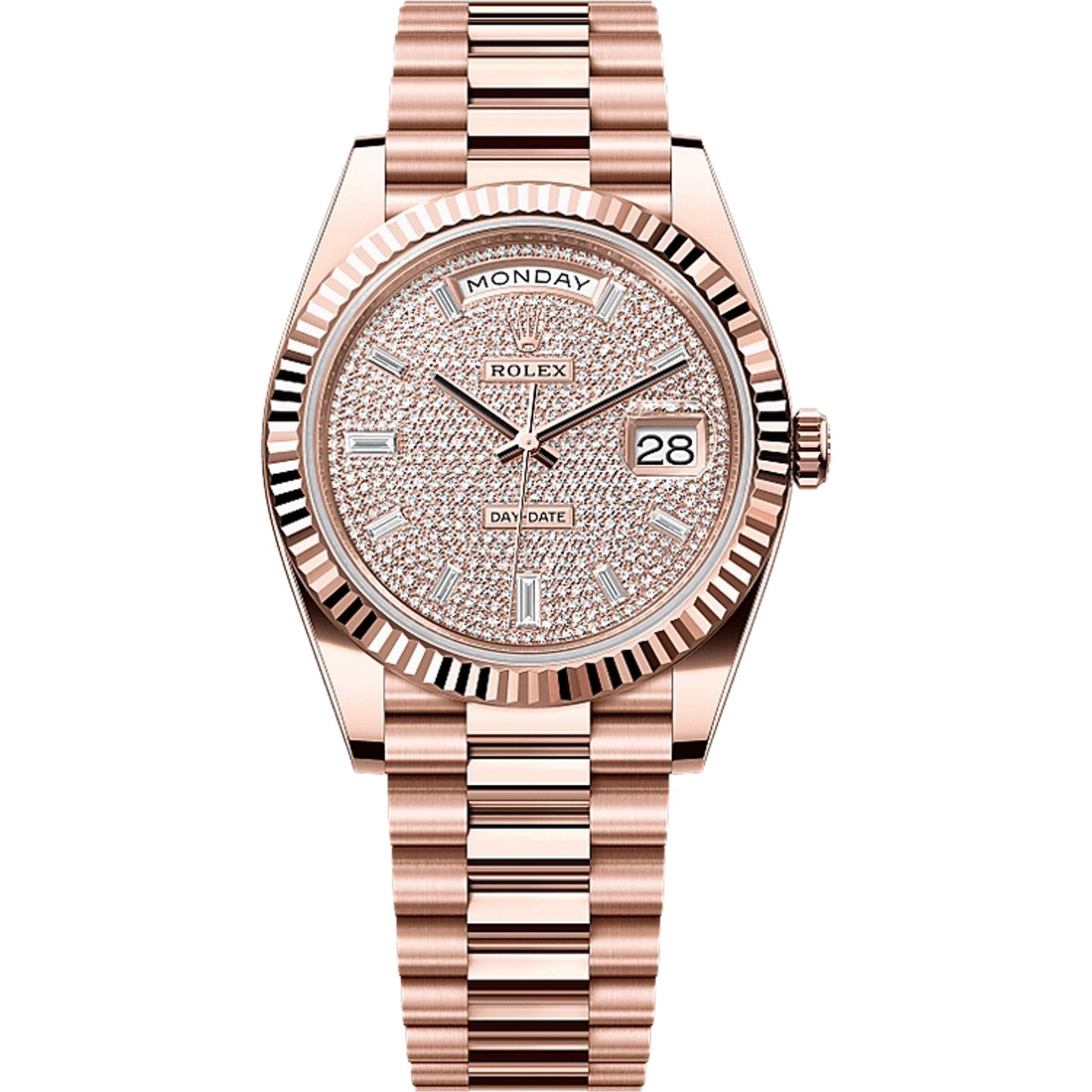 Rolex Day-Date 40 228235 (2025) - Diamant wijzerplaat 40mm Roségoud (1/1)