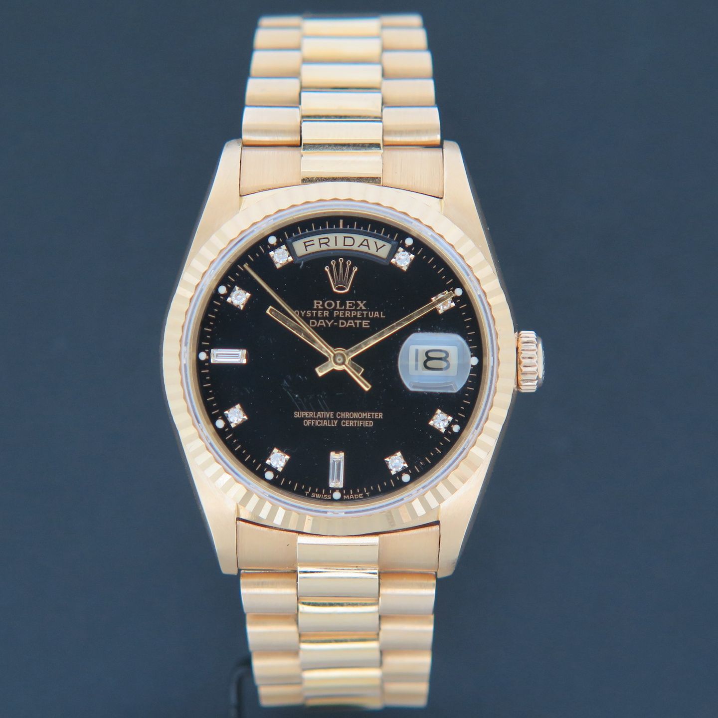 Rolex Day-Date 36 118238 (1989) - 36 mm Yellow Gold case (3/3)