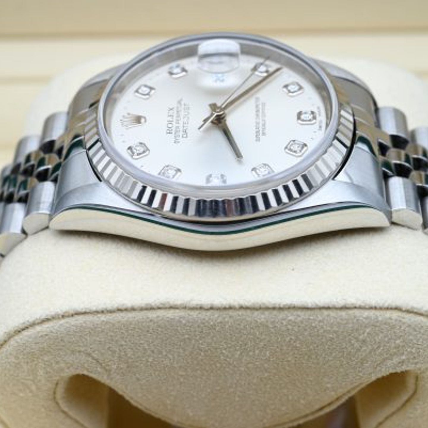 Rolex Datejust 36 16234 (1995) - Silver dial 36 mm Steel case (5/8)
