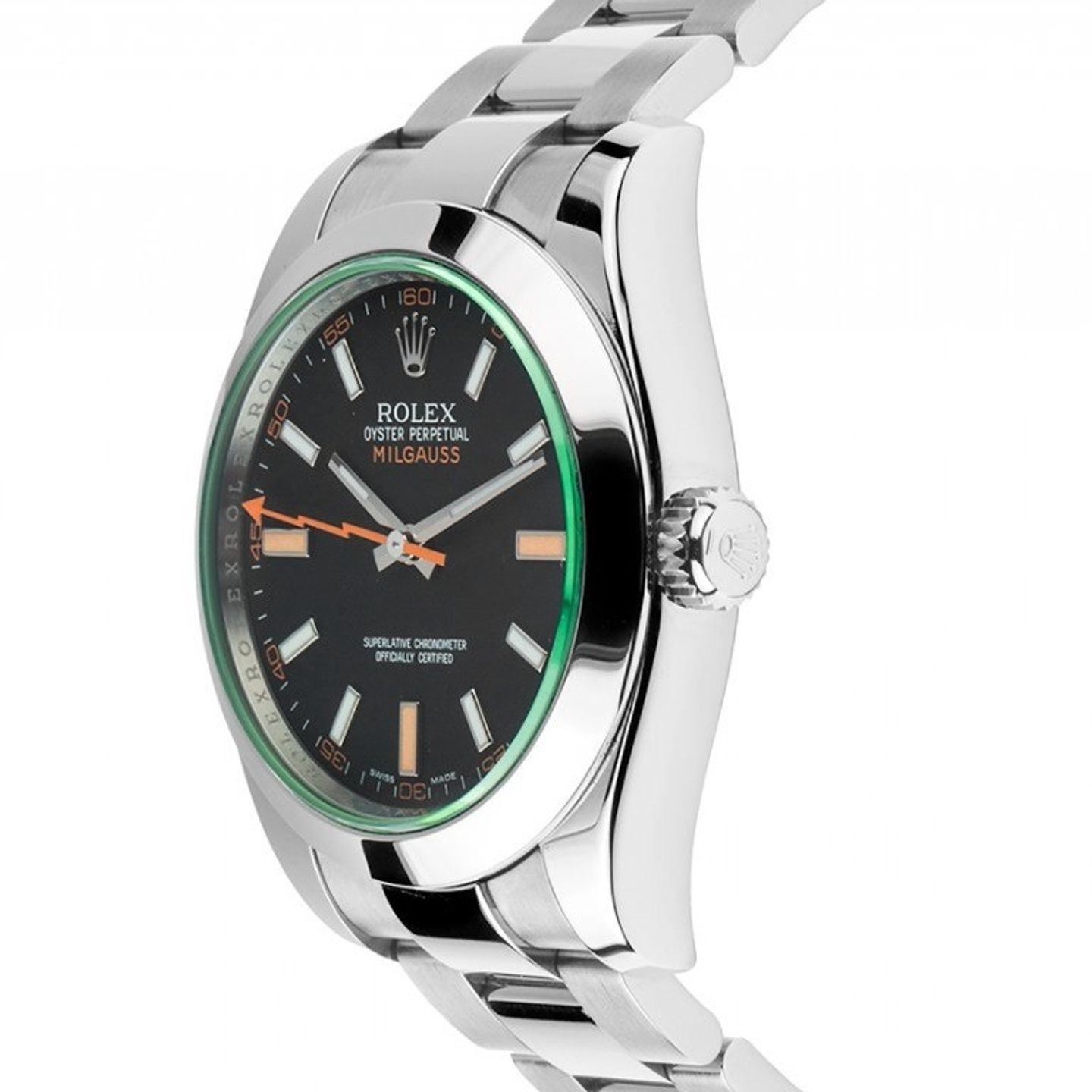Rolex Milgauss 116400GV (2008) - 40mm Staal (4/7)