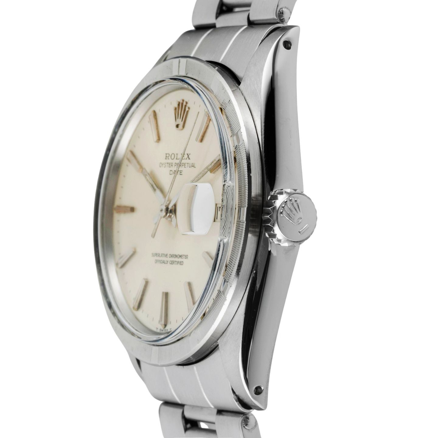 Rolex Oyster Perpetual Date 1501 (1969) - Zilver wijzerplaat 34mm Staal (6/8)