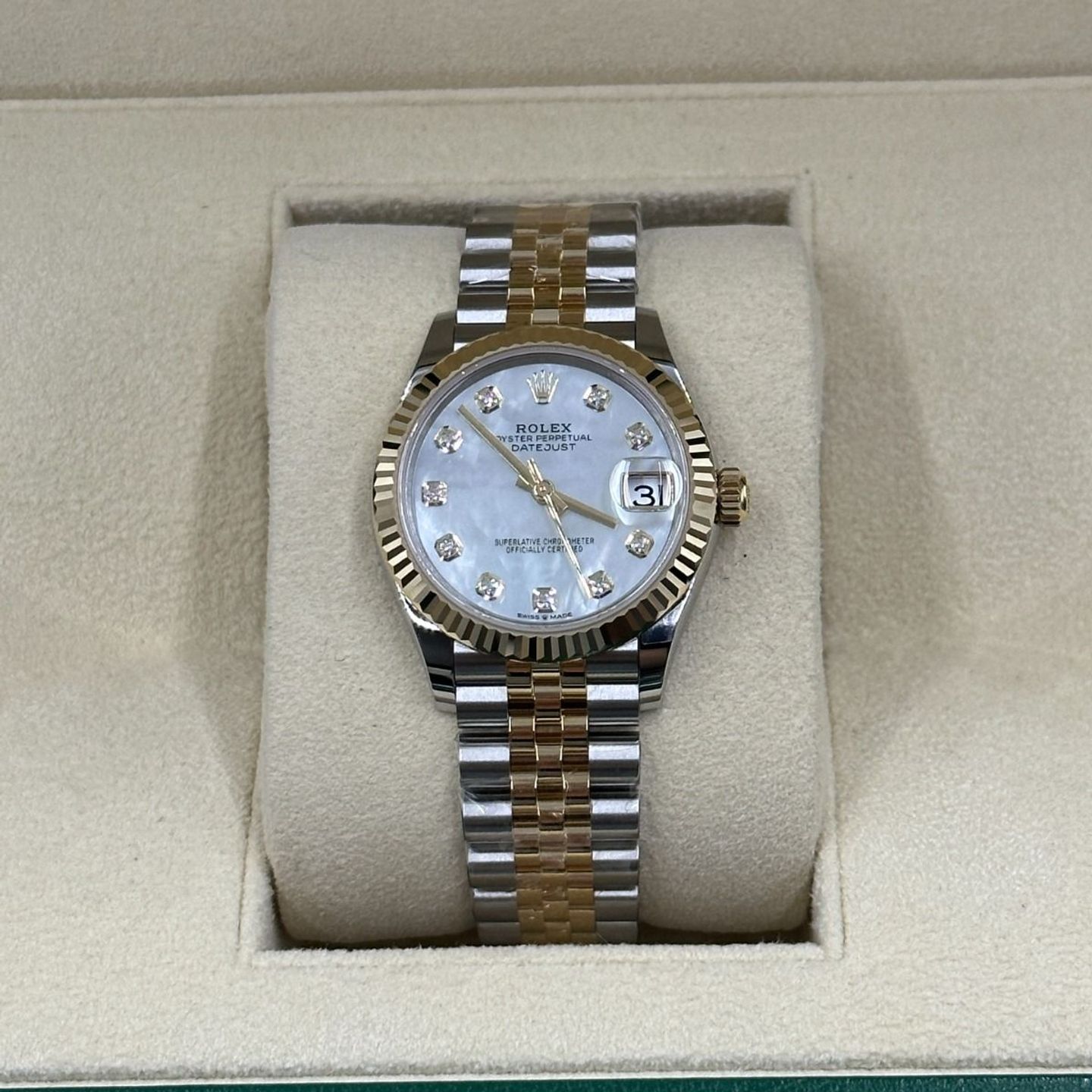 Rolex Datejust 31 278273 (2024) - White dial 31 mm Steel case (5/8)