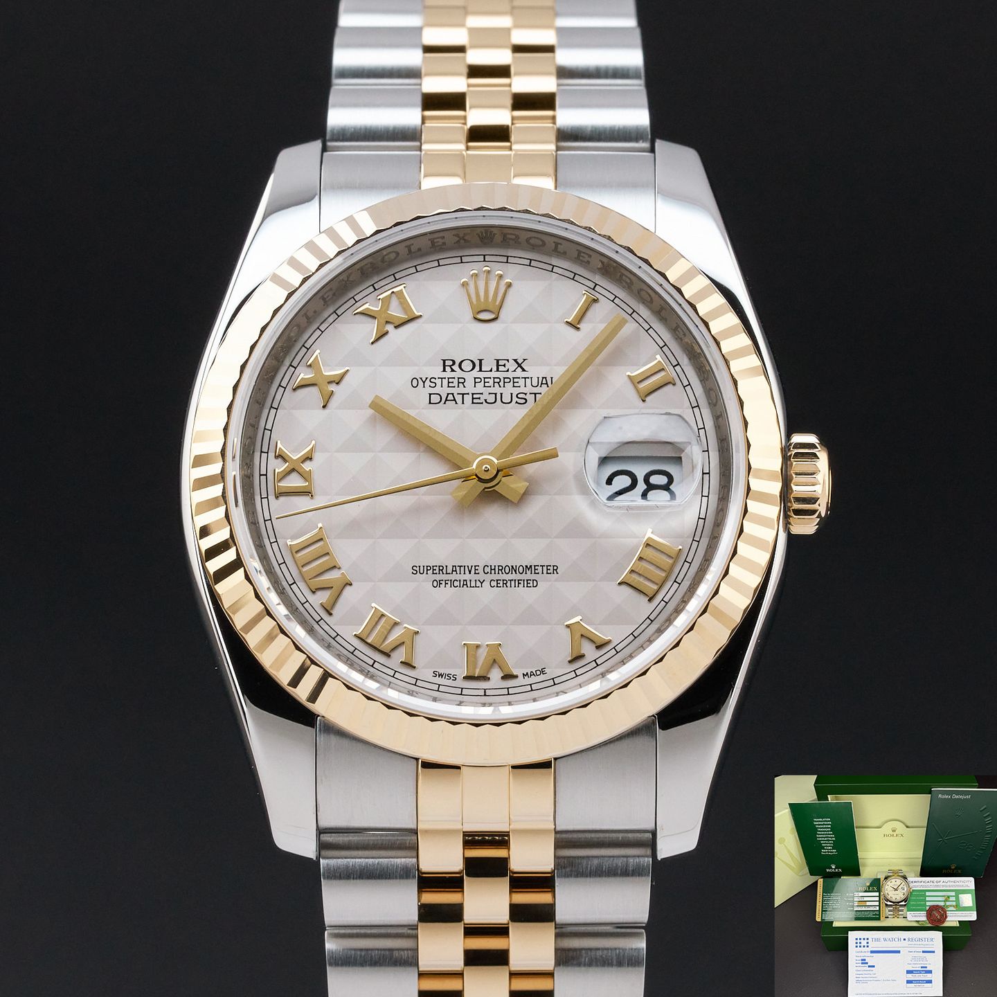 Rolex Datejust 36 116233 (2009) - 36 mm Gold/Steel case (1/8)