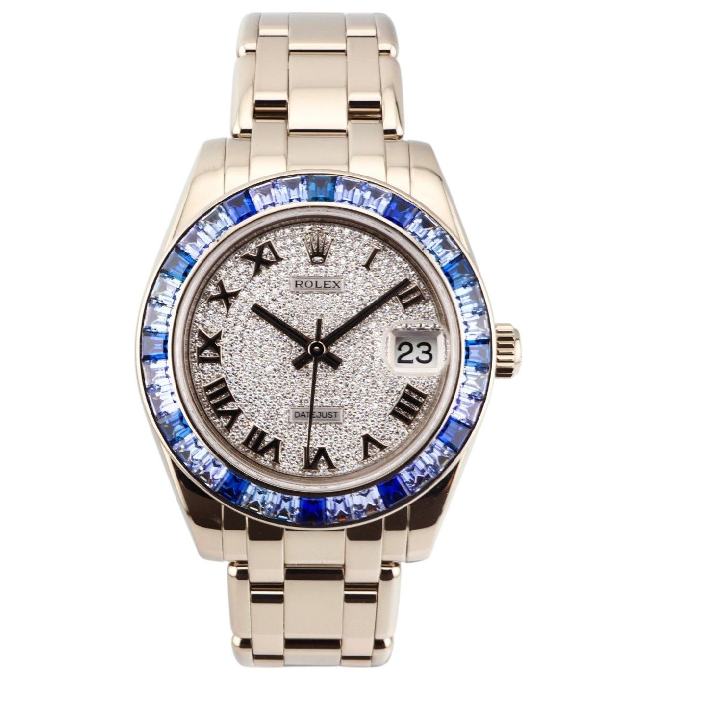 Rolex Pearlmaster 81349SA (2020) - Silver dial 34 mm White Gold case (1/6)