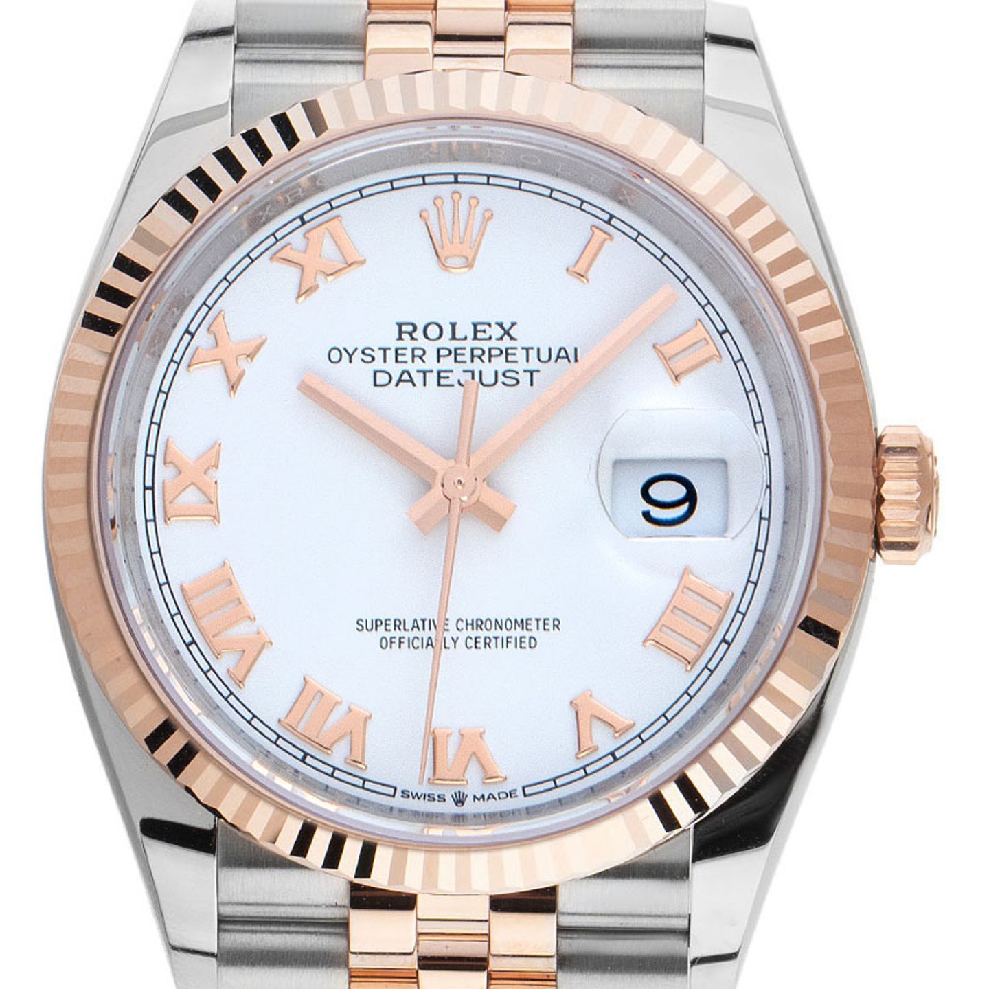 Rolex Datejust 36 126231 (2018) - White dial 36 mm Gold/Steel case (1/7)