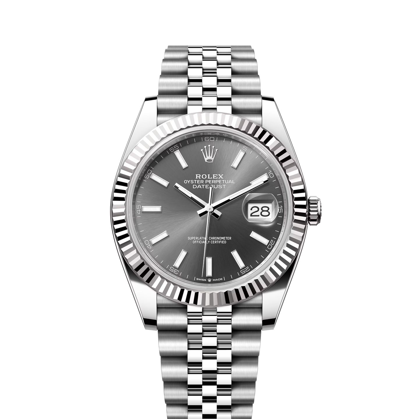 Rolex Datejust 41 126334 (2022) - Grijs wijzerplaat 41mm Staal (1/8)