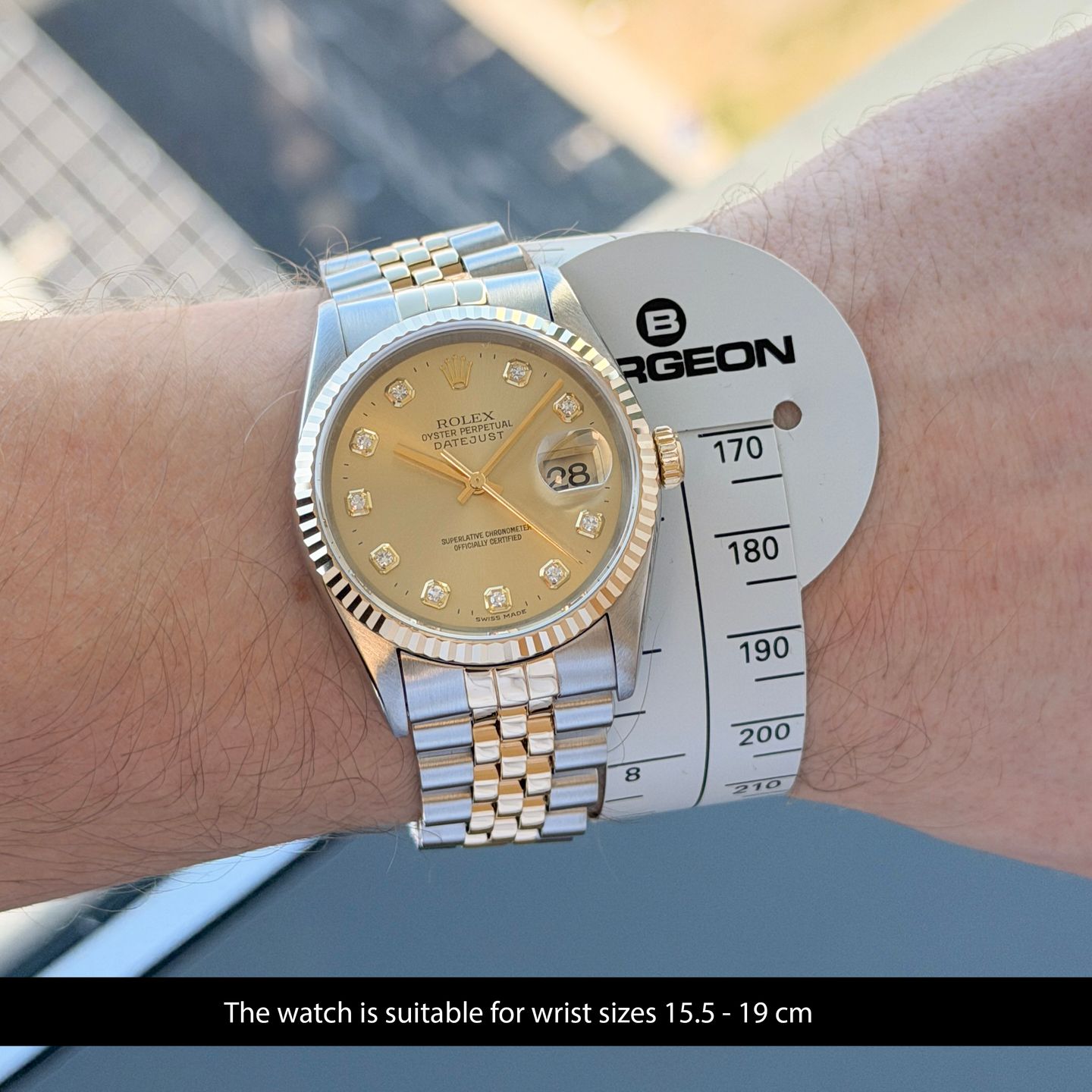 Rolex Datejust 36 16233 (1995) - 36 mm Gold/Steel case (2/8)