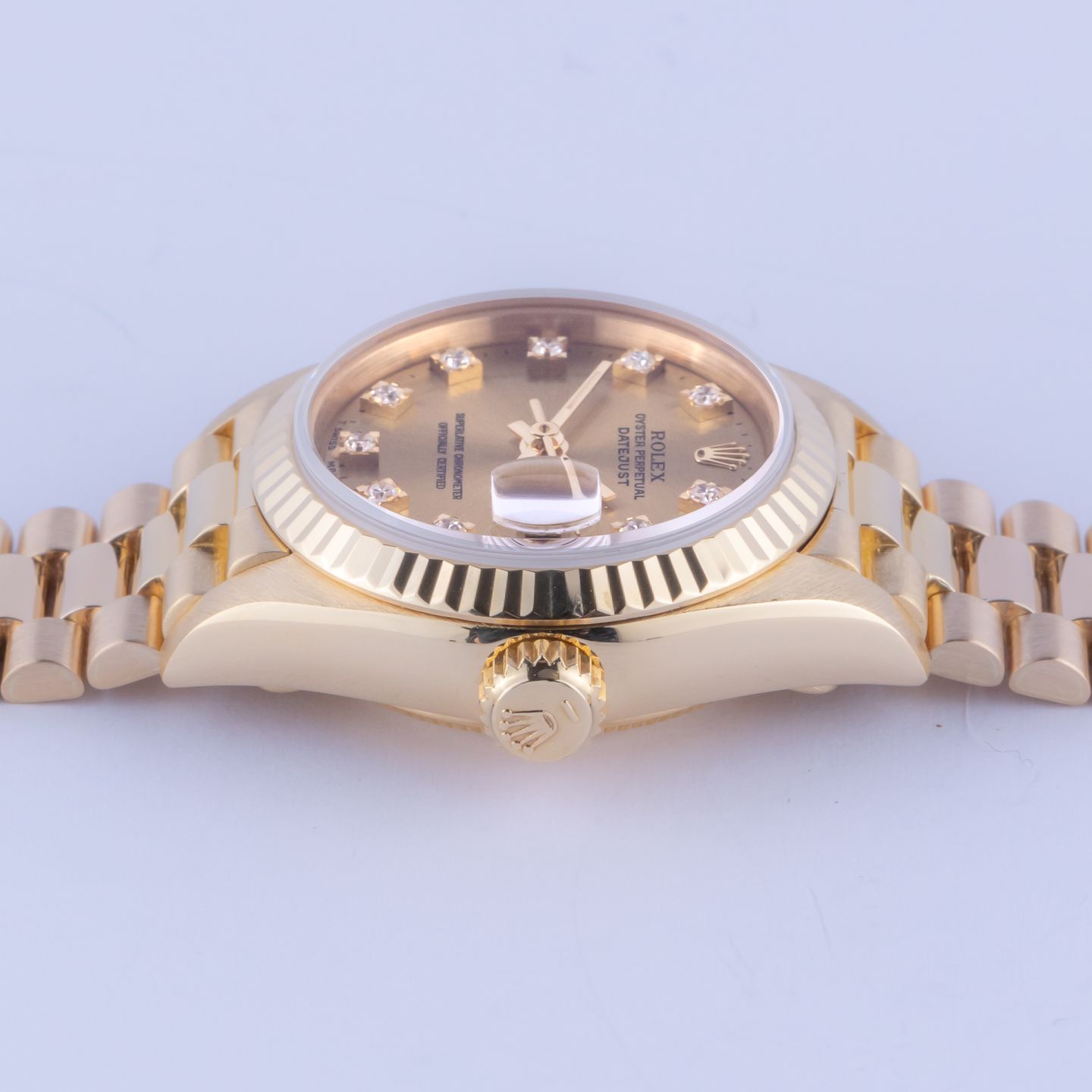 Rolex Lady-Datejust 69178 (1989) - 26 mm Yellow Gold case (6/8)