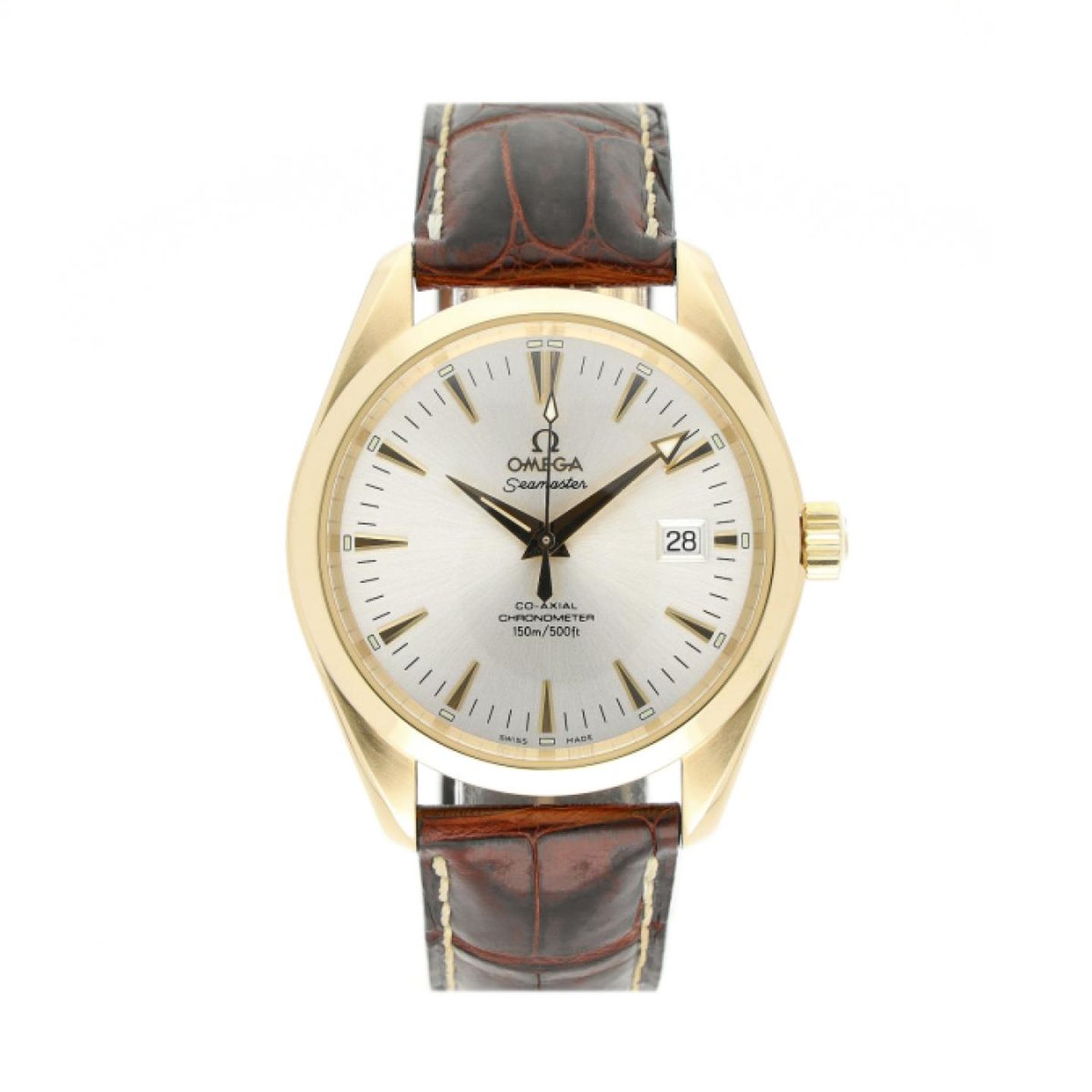 Omega Seamaster Aqua Terra 2603.30.37 (2003) - Zilver wijzerplaat 39mm Geelgoud (1/5)