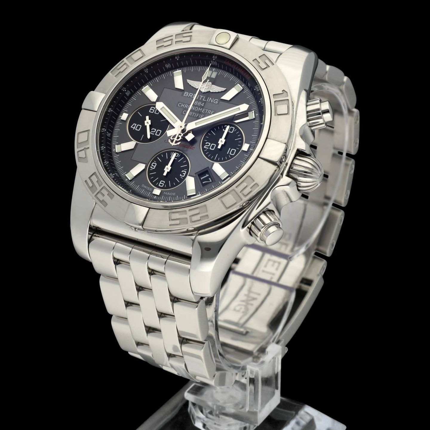 Breitling Chronomat 44 AB0110 (2013) - Grey dial 44 mm Steel case (2/8)
