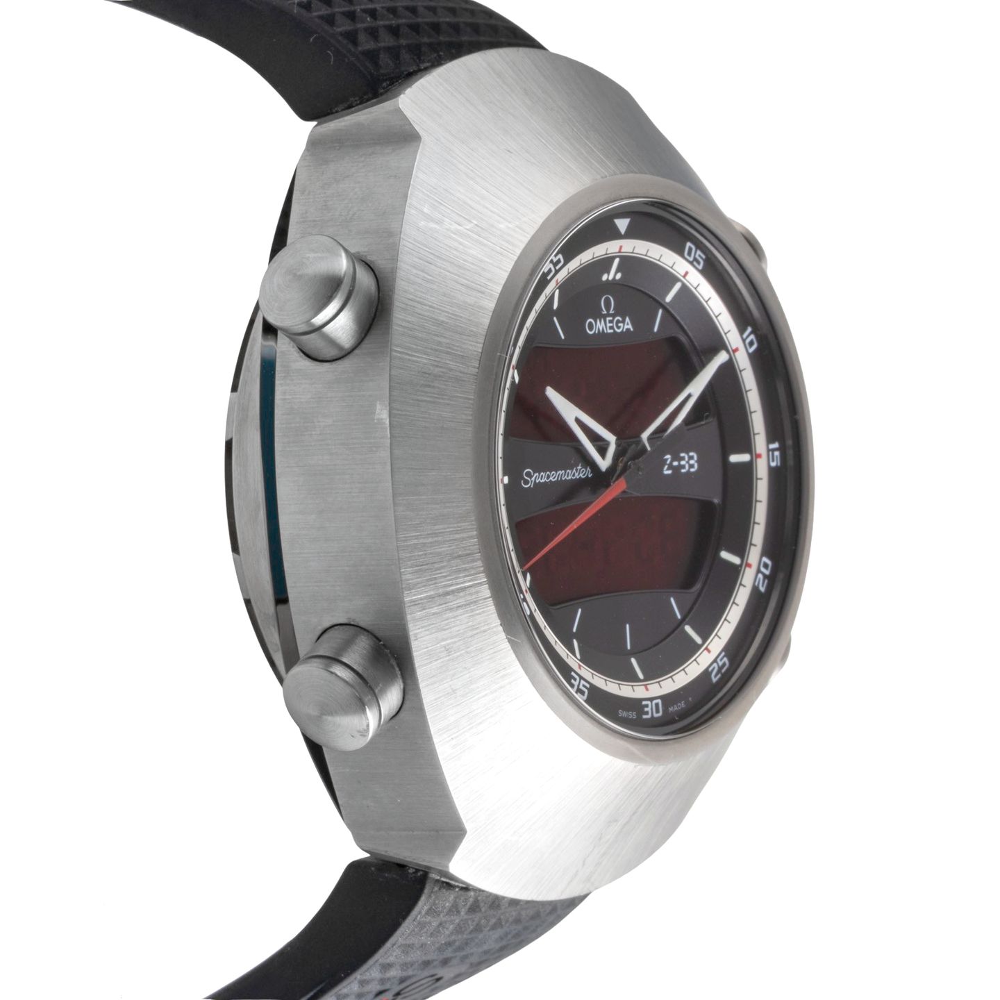 Omega Speedmaster Spacemaster Z-33 325.92.43.79.01.001 (Unknown (random serial)) - Black dial 43 mm Titanium case (7/8)