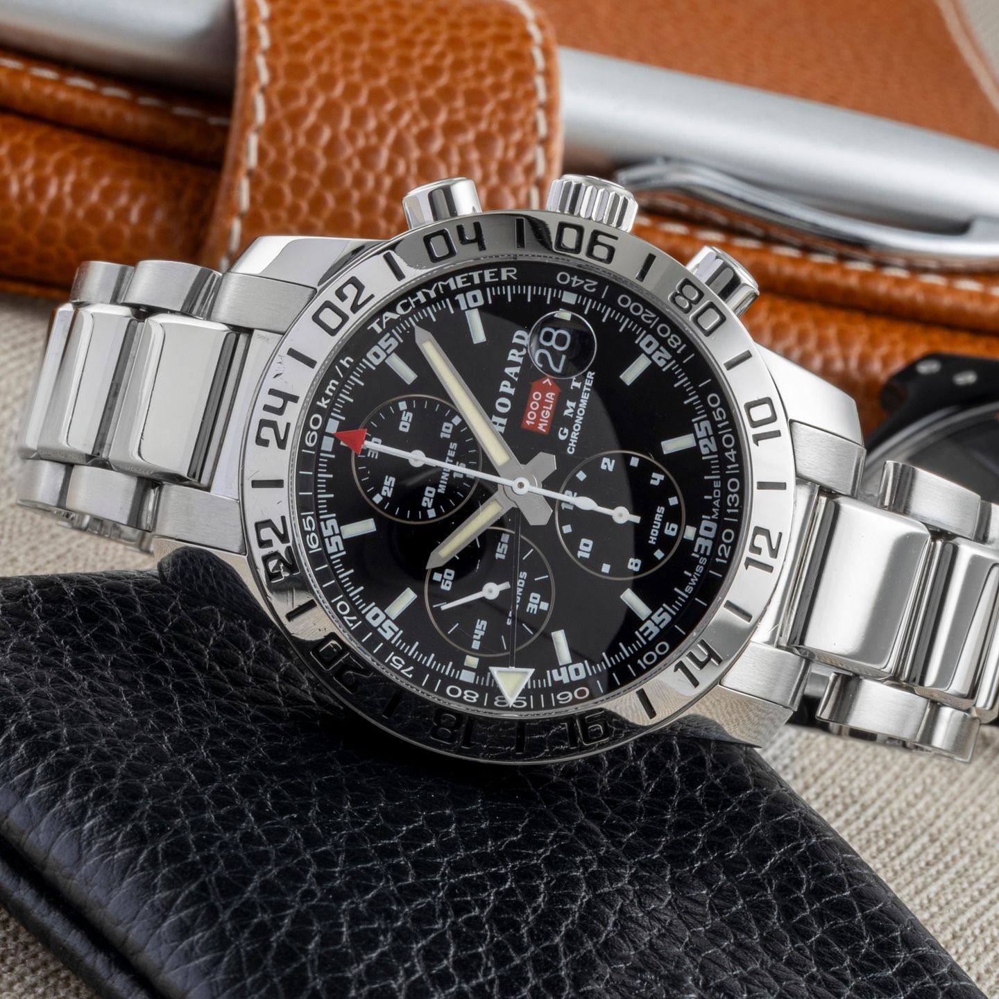 Chopard Grand Prix de Monaco Historique 8992 (2005) - Zwart wijzerplaat 42mm Staal (2/8)