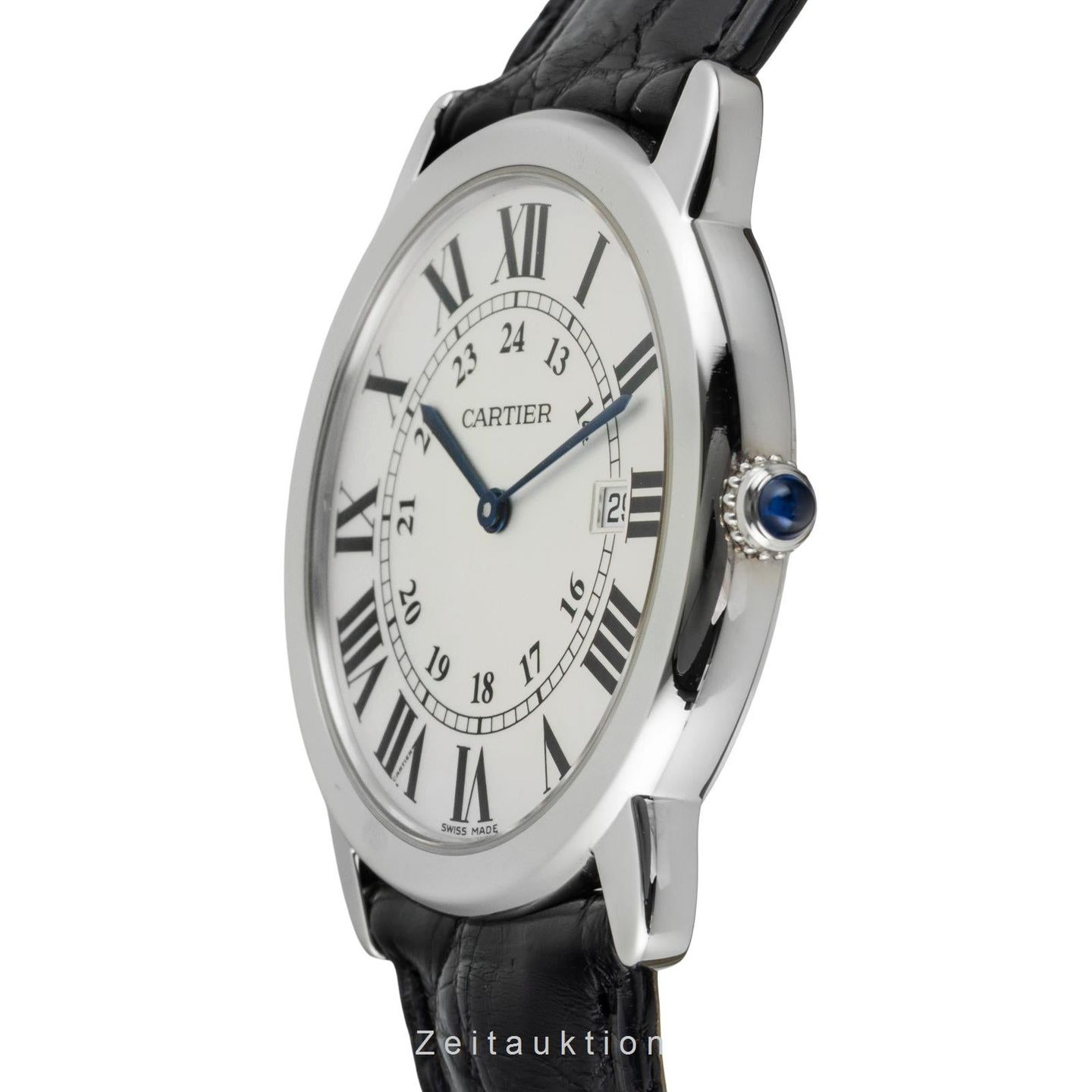 Cartier Ronde Solo de Cartier W6700255 (Unknown (random serial)) - Silver dial 36 mm Steel case (5/8)