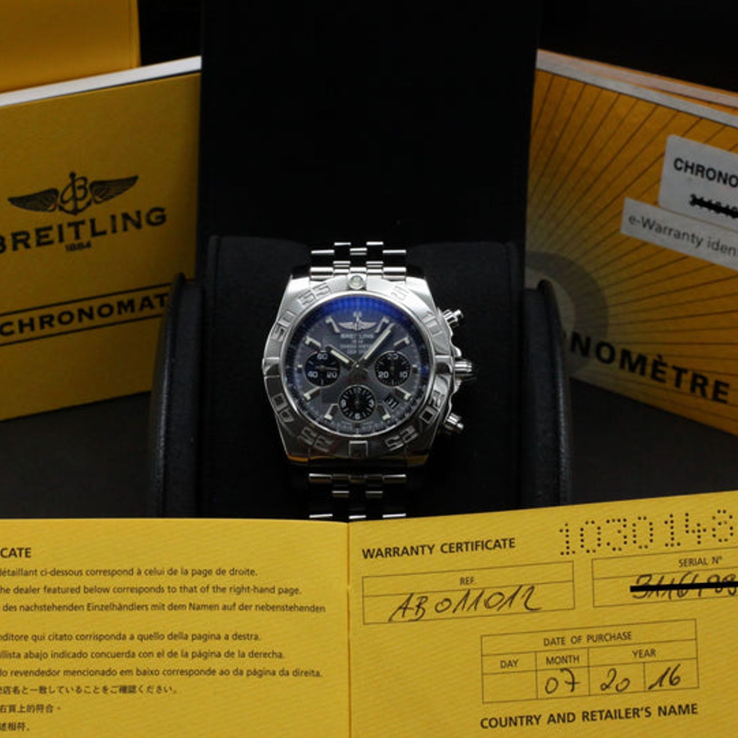 Breitling Chronomat 44 AB0110 (2016) - Grijs wijzerplaat 44mm Staal (3/7)