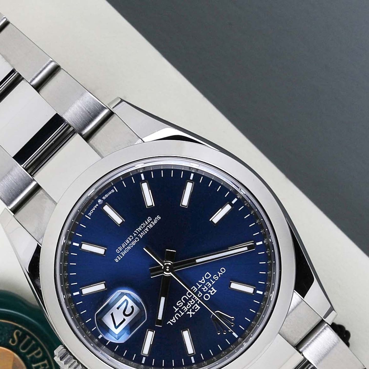 Rolex Datejust 36 126200 (2020) - Blauw wijzerplaat 36mm Staal (3/8)