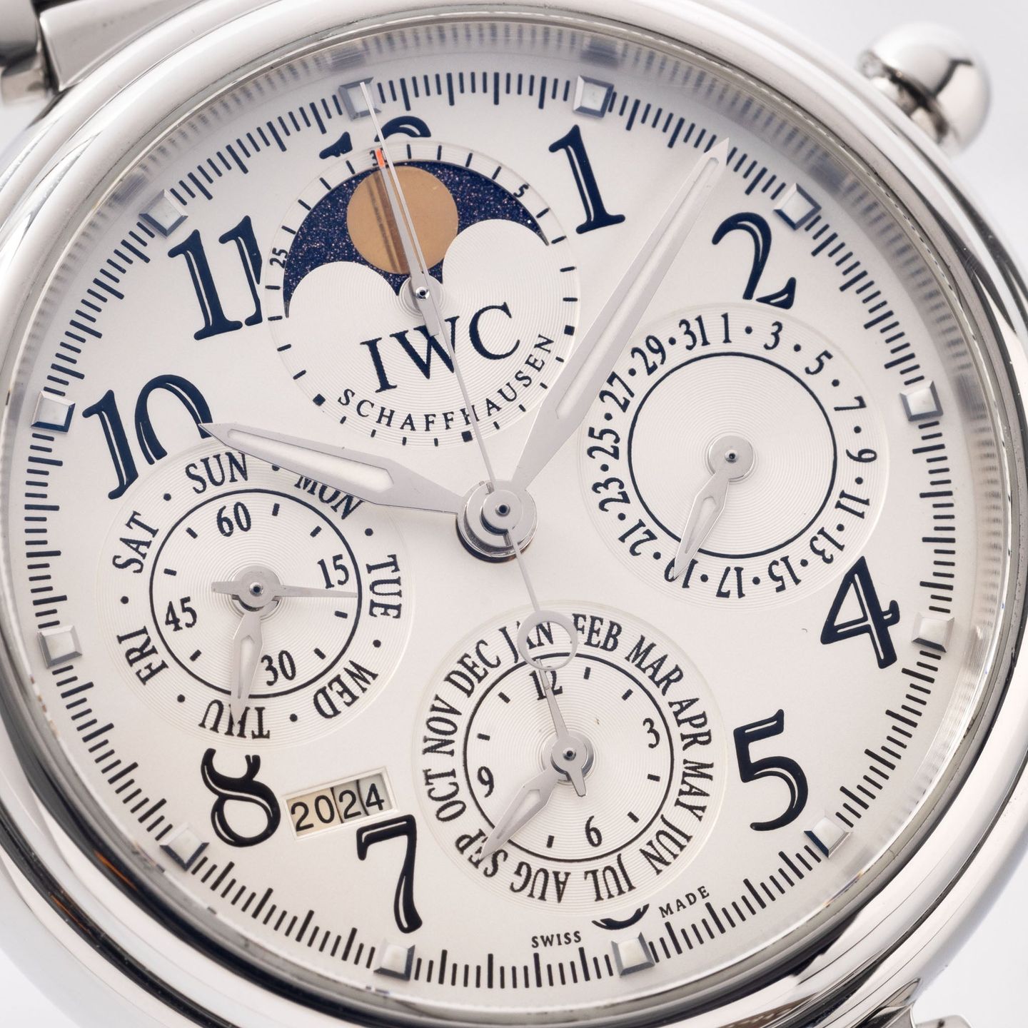 IWC Da Vinci Perpetual Calendar IW375803 (Unknown (random serial)) - Silver dial 42 mm Steel case (5/8)