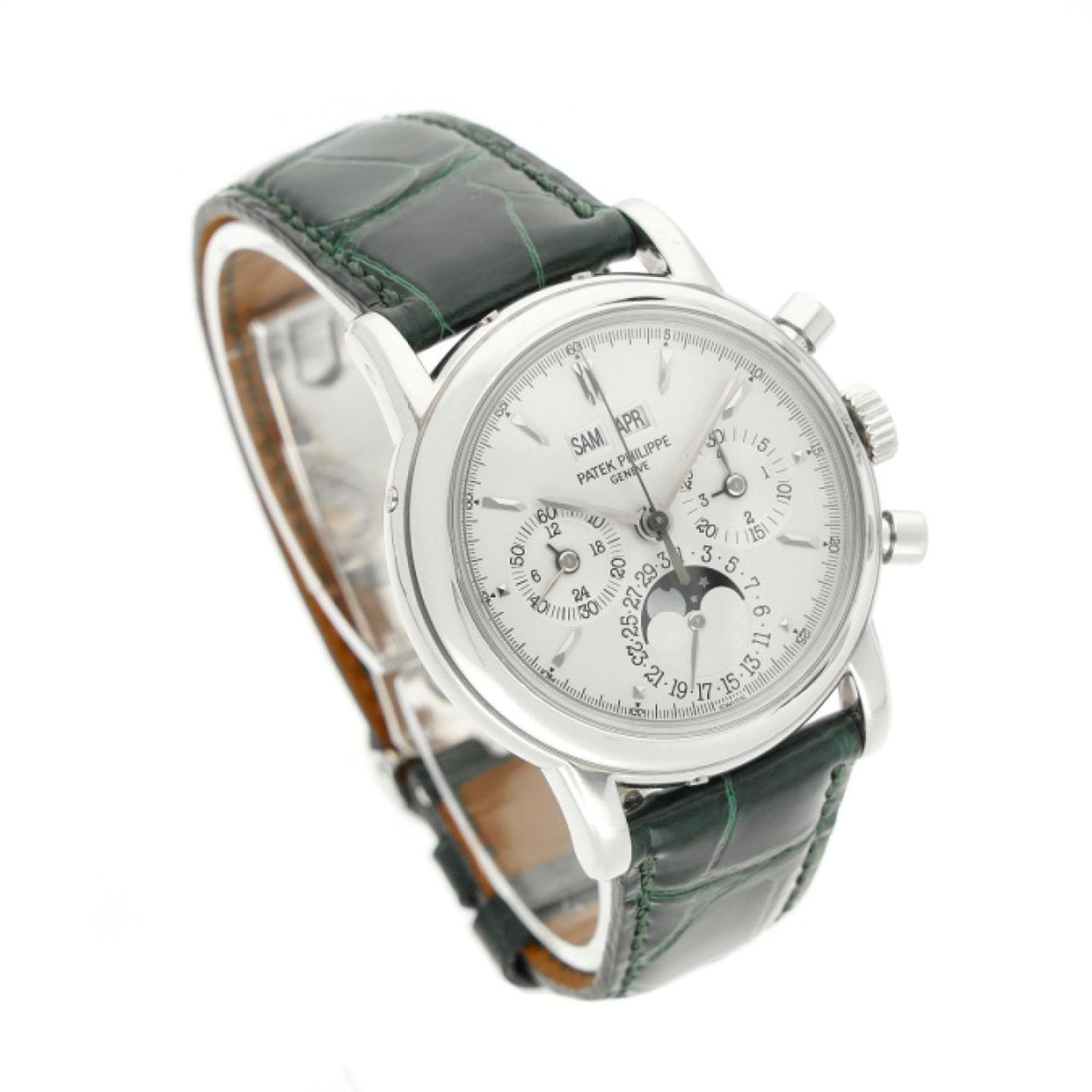 Patek Philippe Perpetual Calendar Chronograph 3970E (1998) - 37mm Geelgoud (3/7)