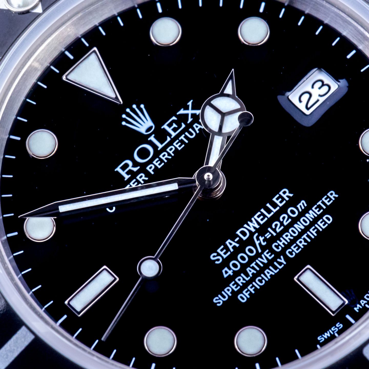 Rolex Sea-Dweller 4000 16600 (2006) - Zwart wijzerplaat 40mm Staal (2/8)