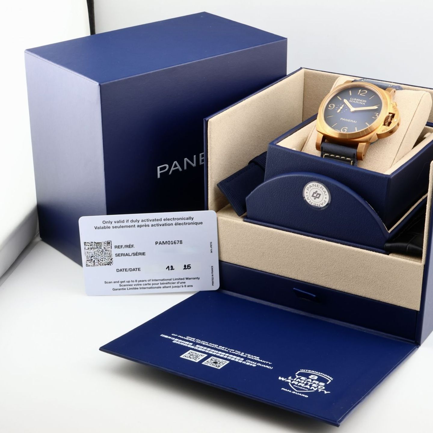Panerai Luminor 1950 PAM01678 (2025) - Blauw wijzerplaat 44mm Brons (2/2)