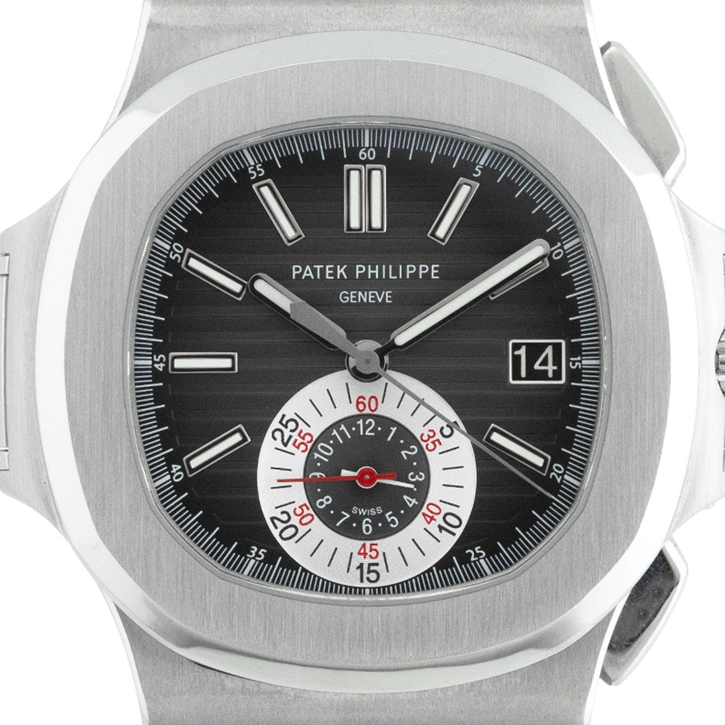 Patek Philippe Nautilus 5980/1A-014 (2010) - Black dial 41 mm Steel case (2/6)