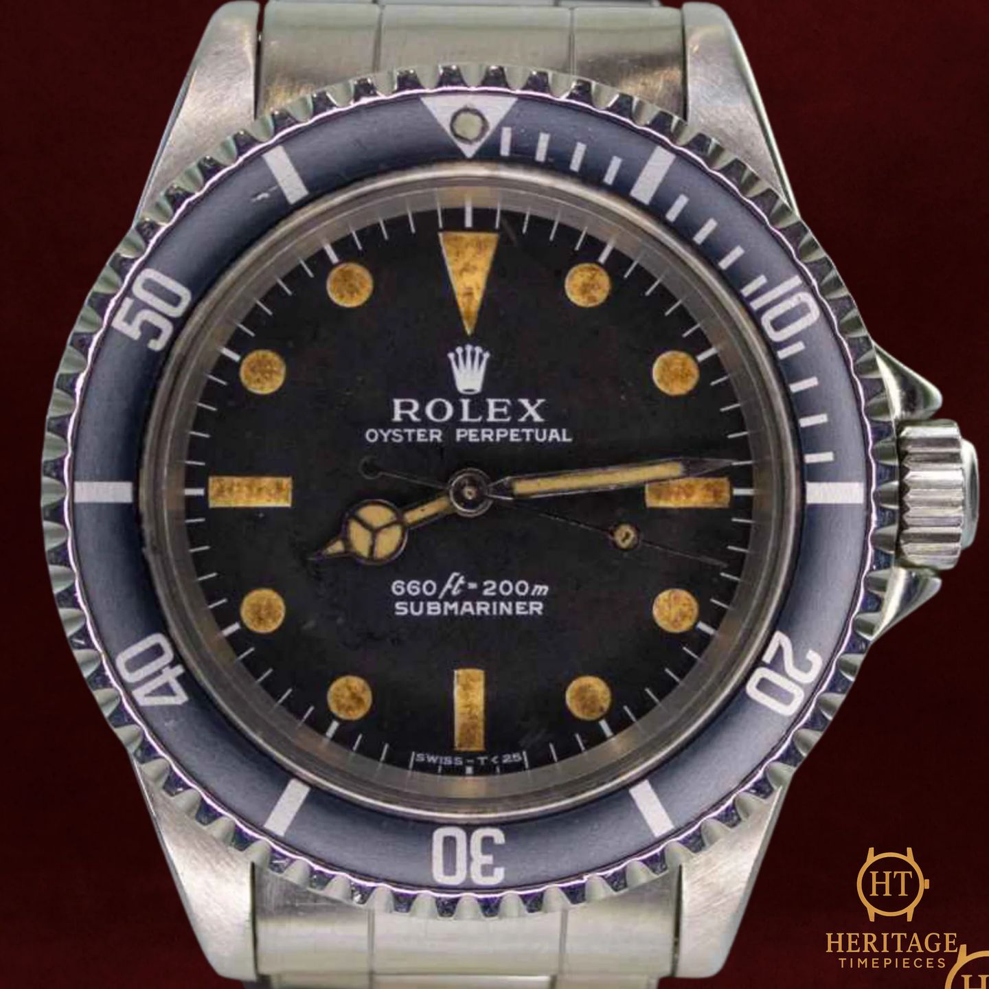 Rolex Submariner No Date 5513 (1967) - Zwart wijzerplaat 40mm Staal (1/8)