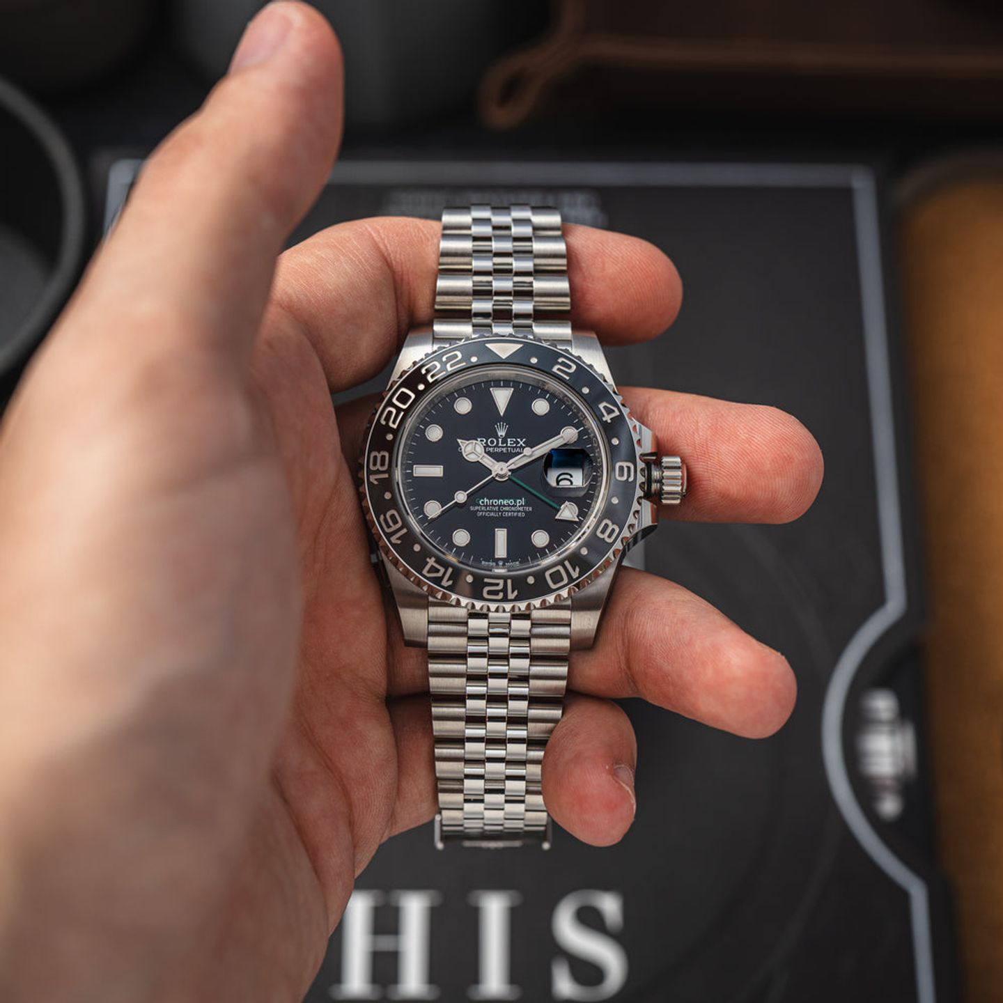 Rolex GMT-Master II 126710GRNR (2024) - Zwart wijzerplaat 40mm Staal (5/8)
