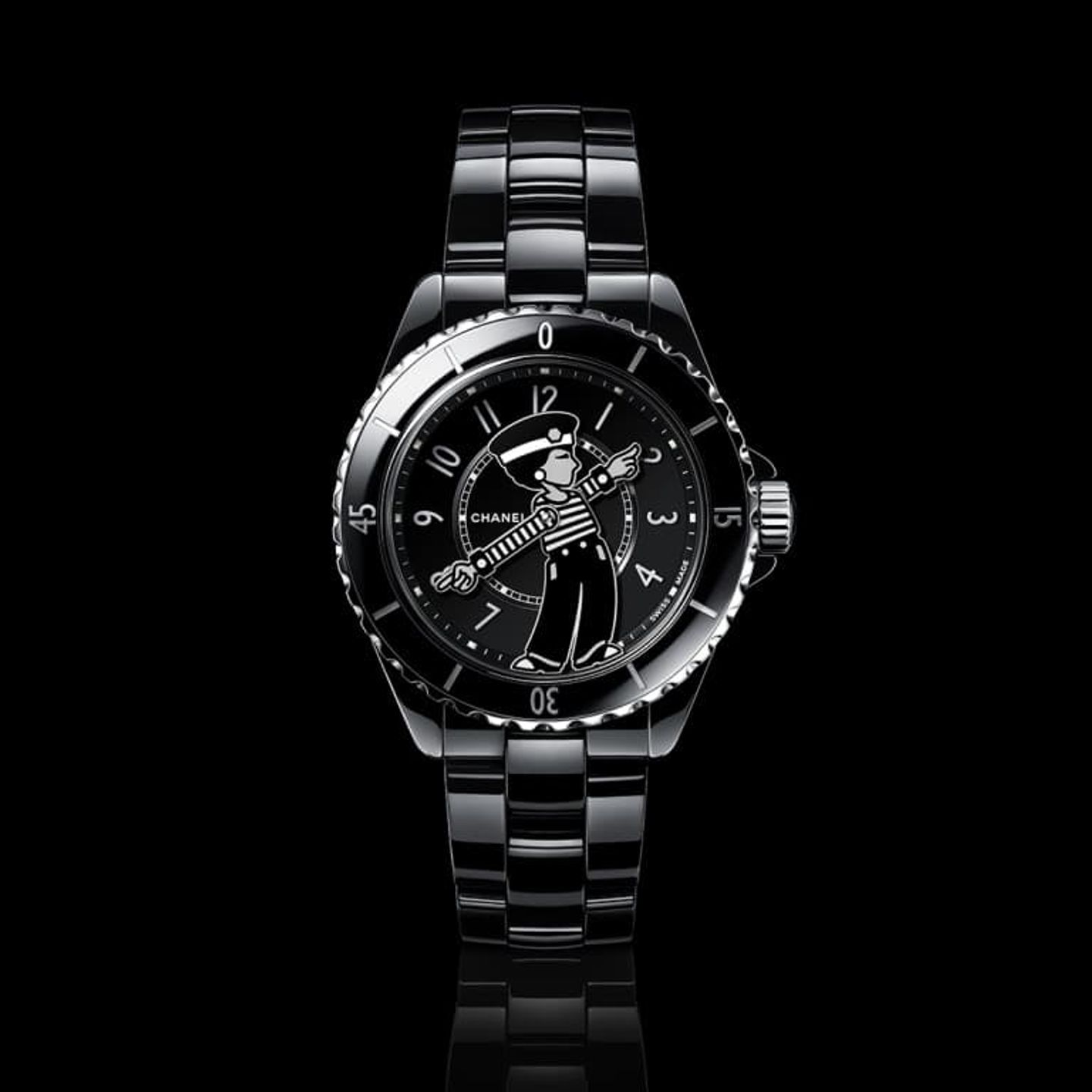 Chanel J12 H7609 (2024) - Black dial 38 mm Ceramic case (1/1)