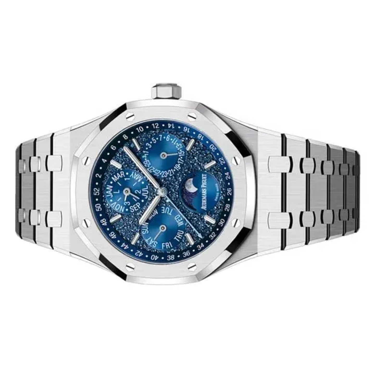 Audemars Piguet Royal Oak Perpetual Calendar 26574BC.OO.1220BC.02 (2024) - Purple dial 41 mm White Gold case (5/6)