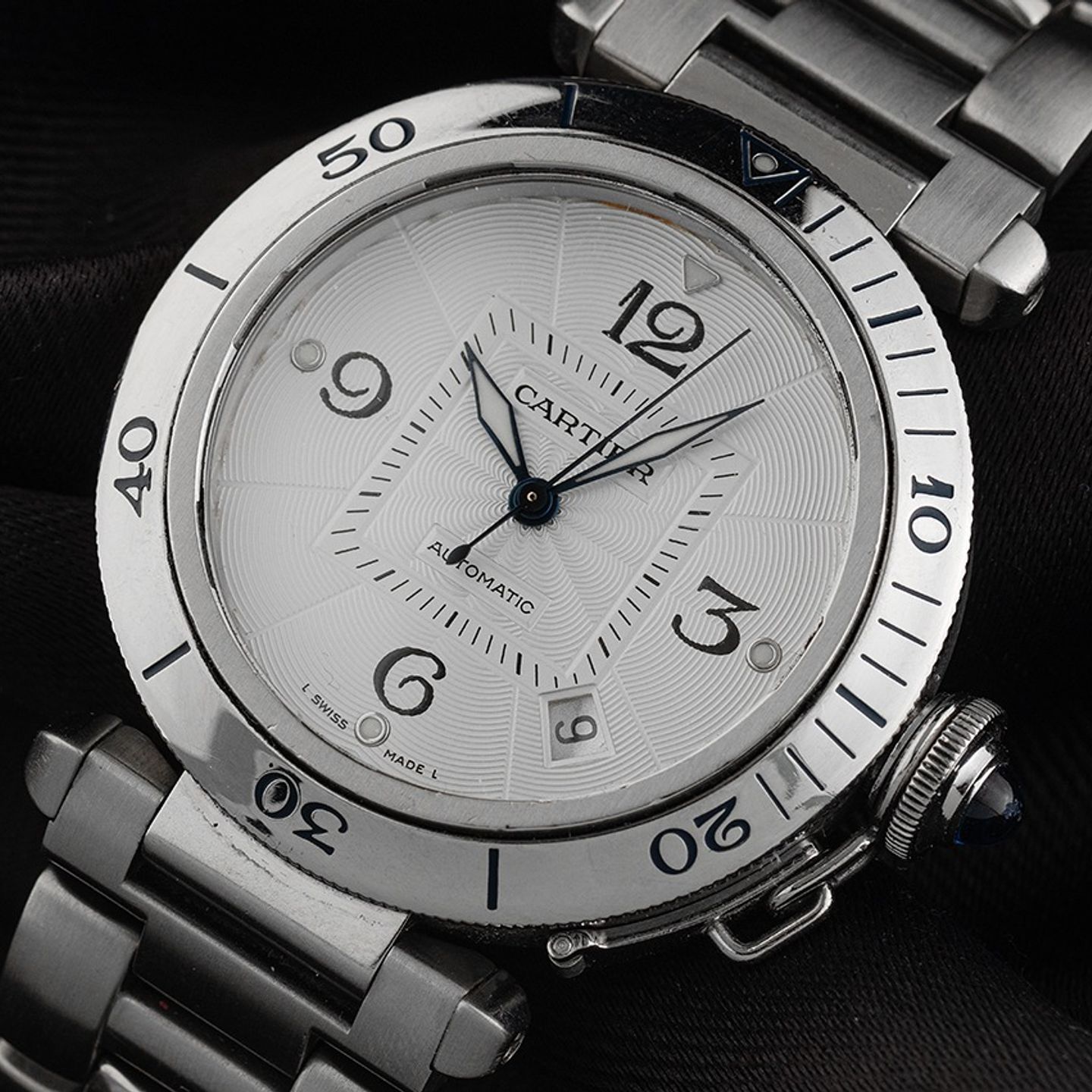 Cartier Pasha 2379 (2001) - 38 mm Steel case (3/8)
