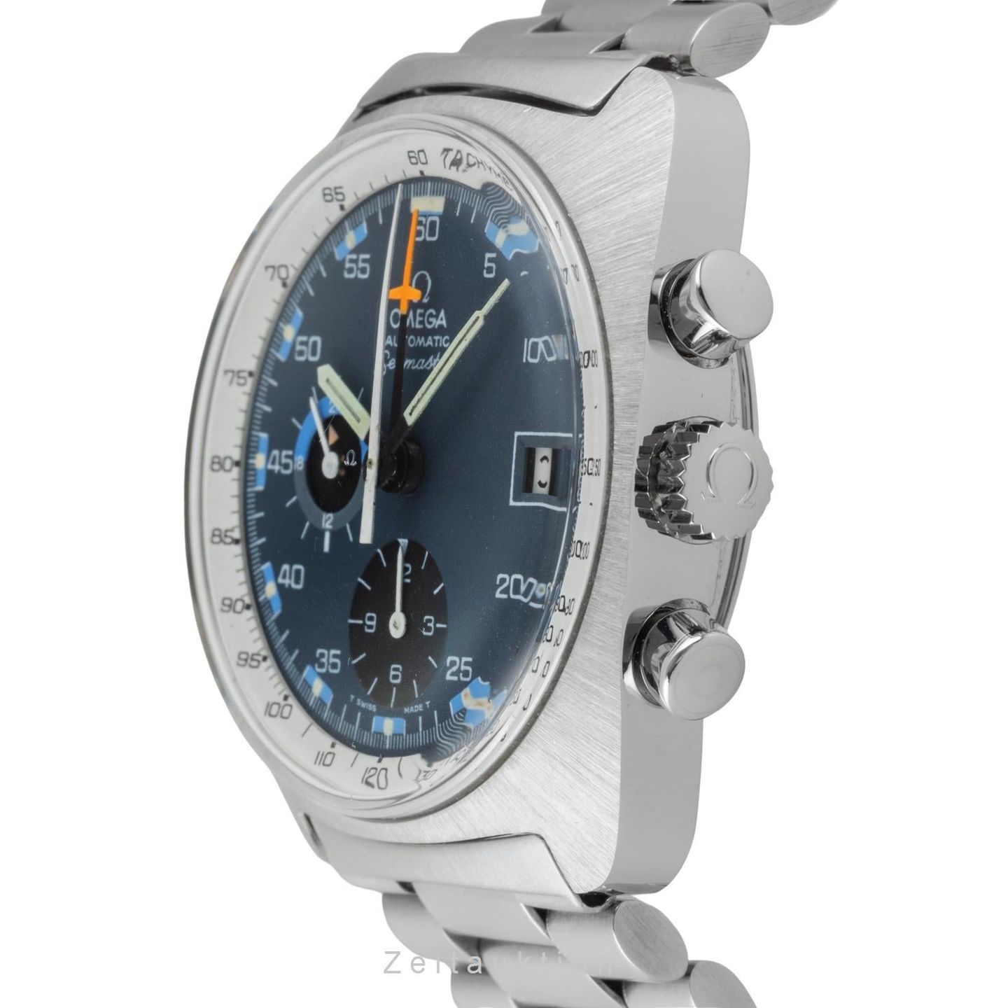 Omega Seamaster ST 176.007 (1971) - Blauw wijzerplaat 38mm Staal (5/8)