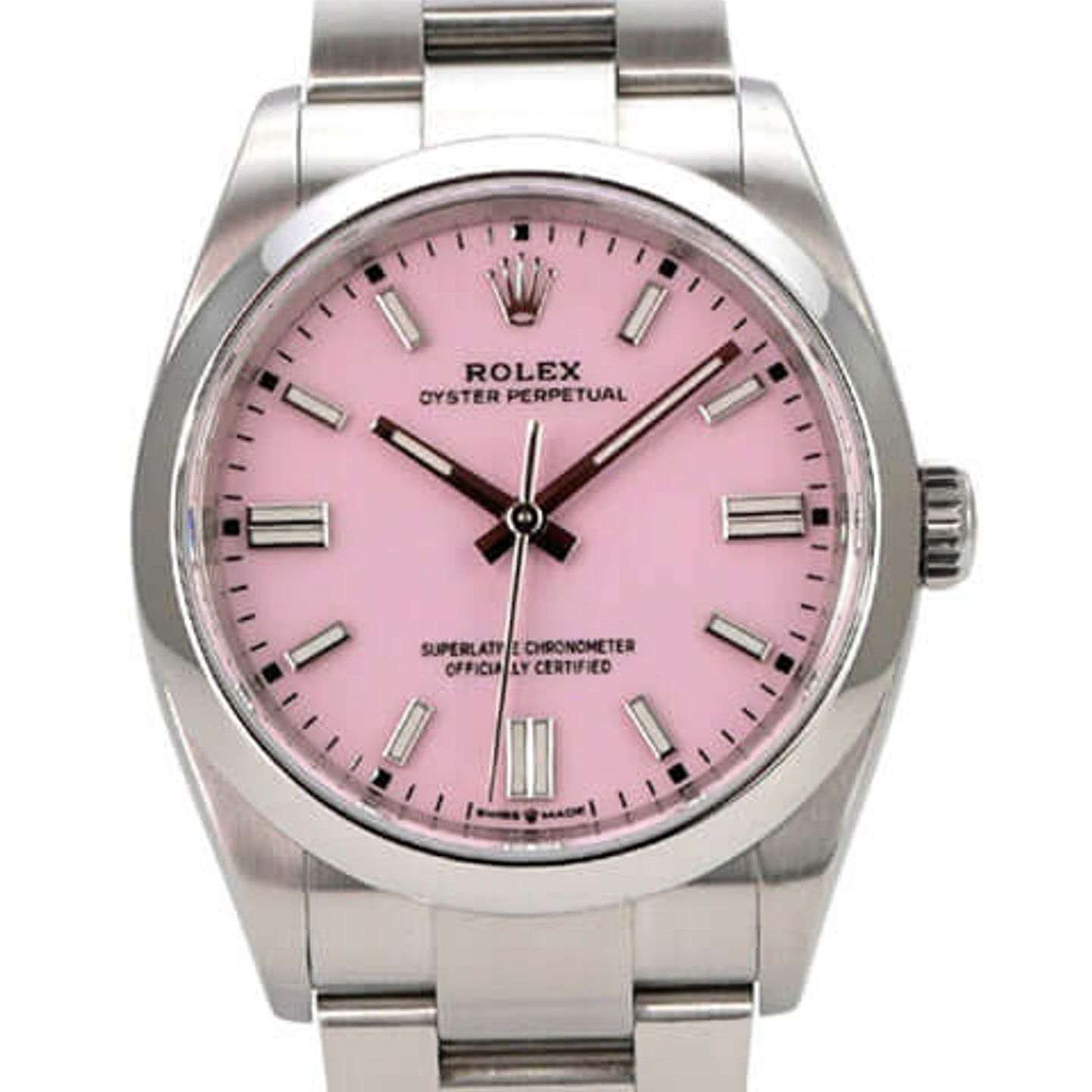 Rolex Oyster Perpetual 36 126000 (2023) - Roze wijzerplaat 36mm Staal (1/8)