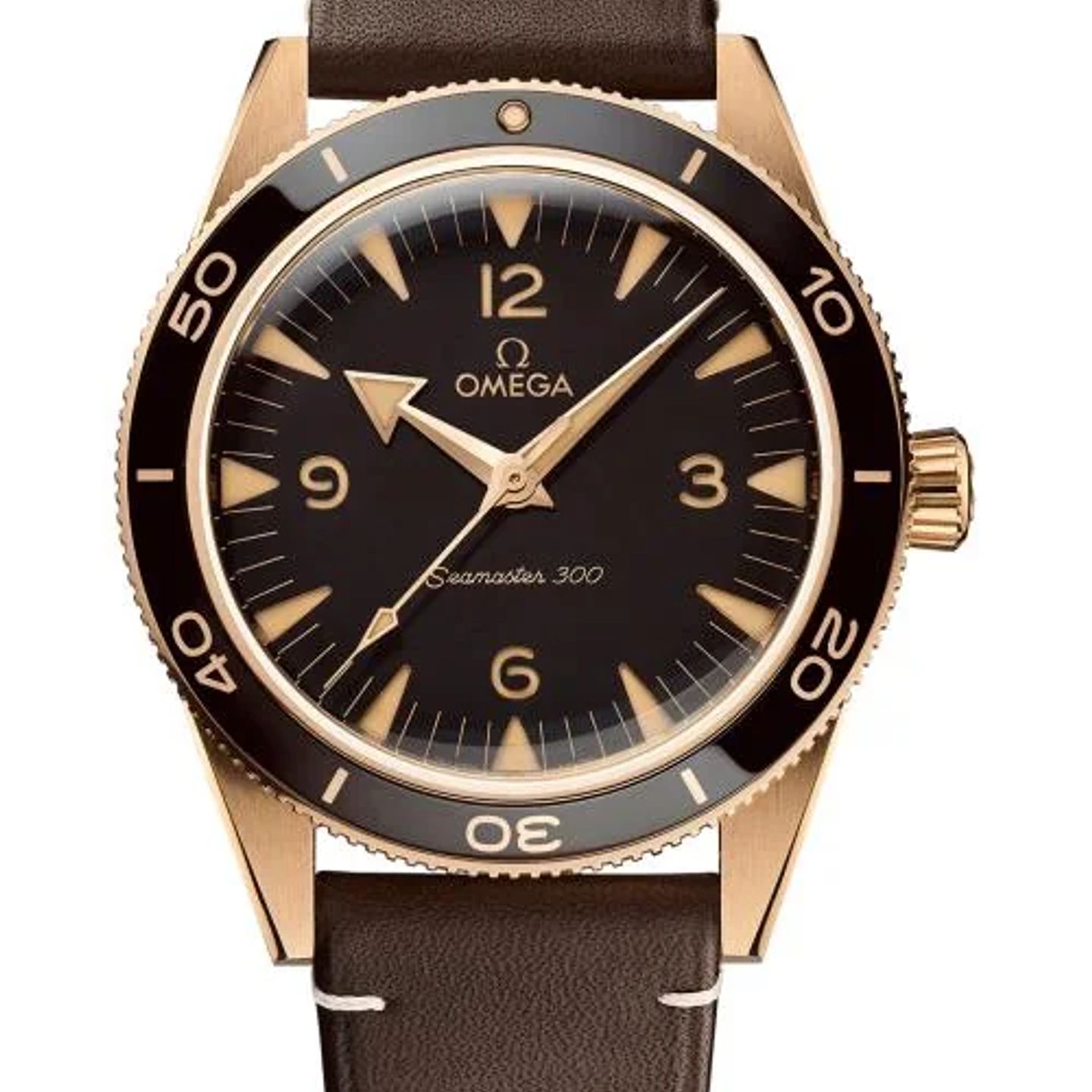 Omega Seamaster 300 234.92.41.21.10.001 (2026) - Bruin wijzerplaat 41mm Roségoud (1/1)