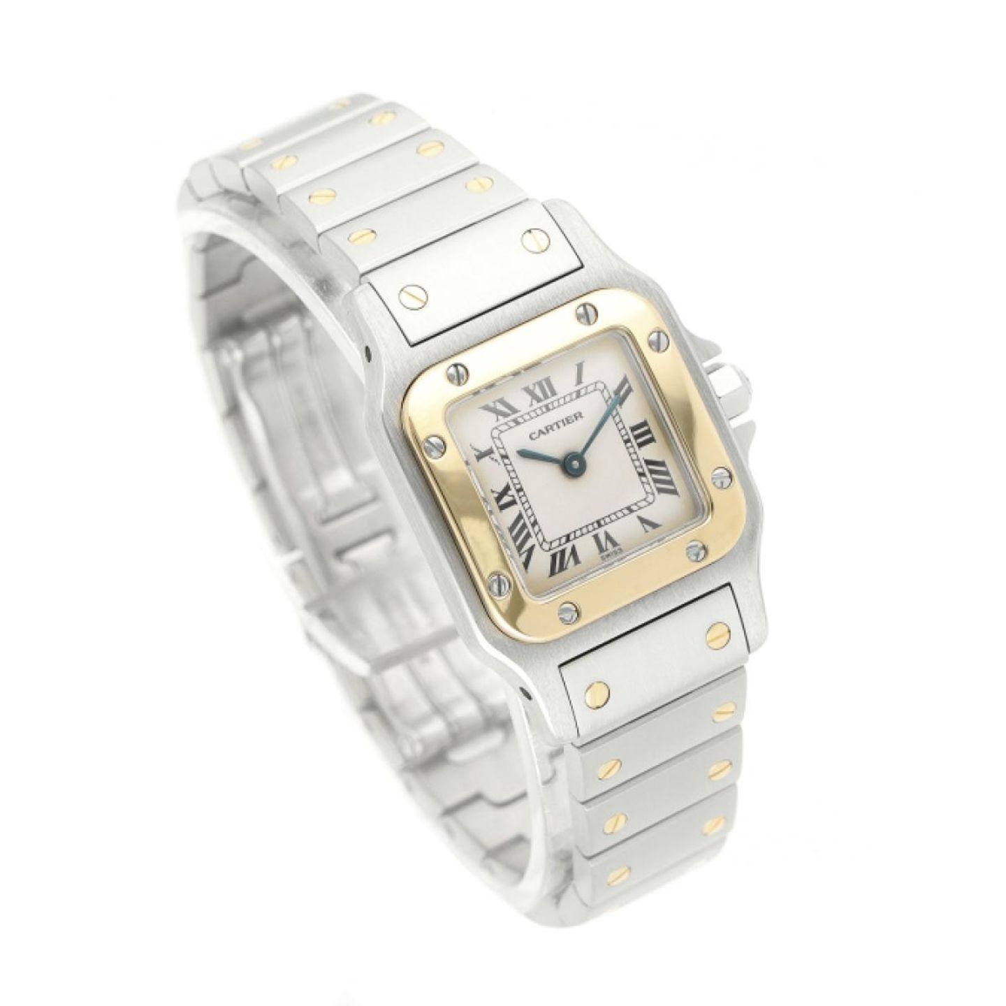Cartier Santos Galbée 1567 (Onbekend (willekeurig serienummer)) - 24mm Goud/Staal (3/4)