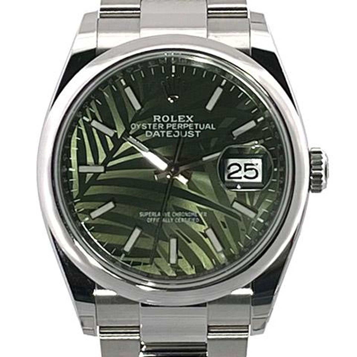 Rolex Datejust 36 126200 (2022) - Green dial 36 mm Steel case (1/8)