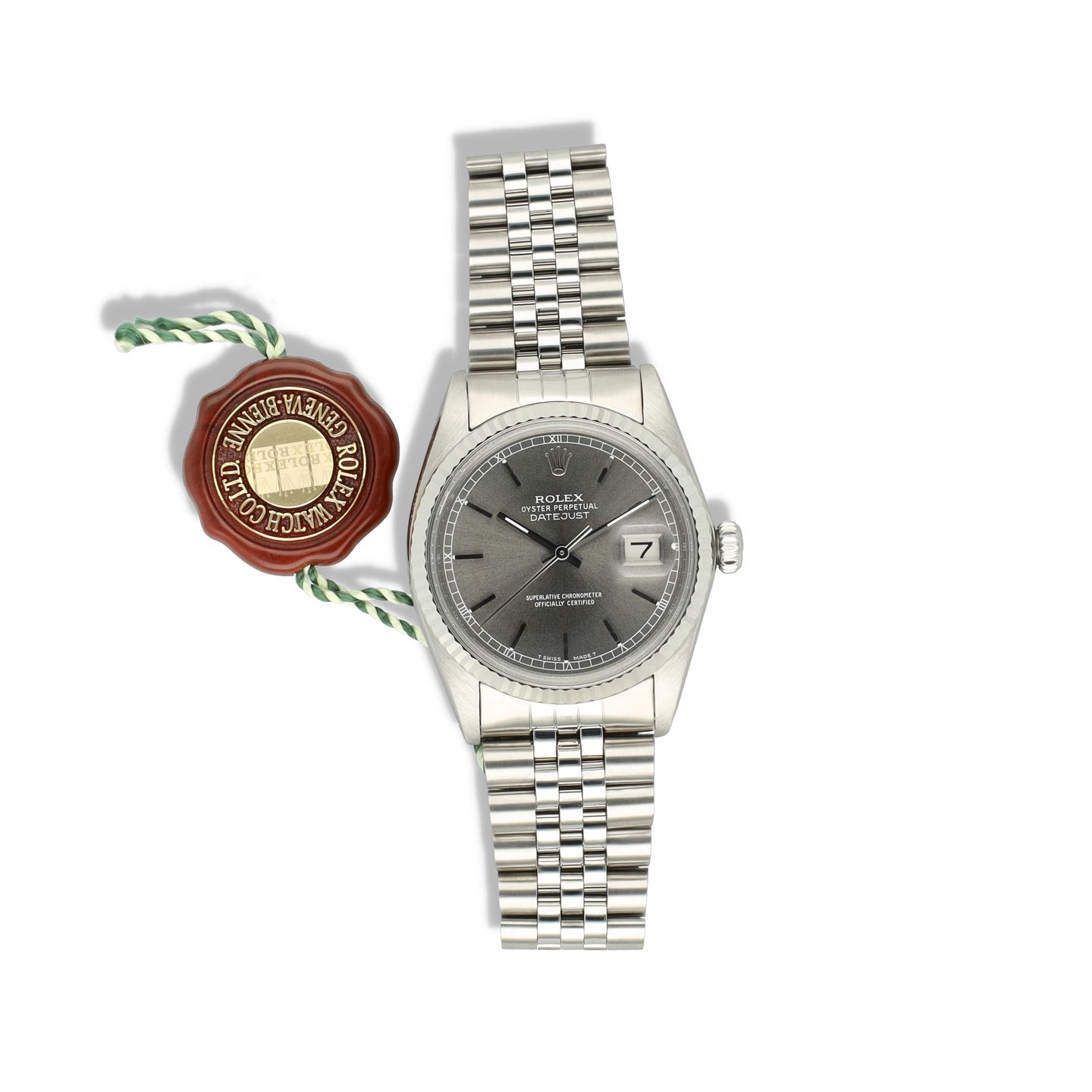 Rolex Datejust 36 16014 (1984) - Grey dial 36 mm Steel case (7/8)