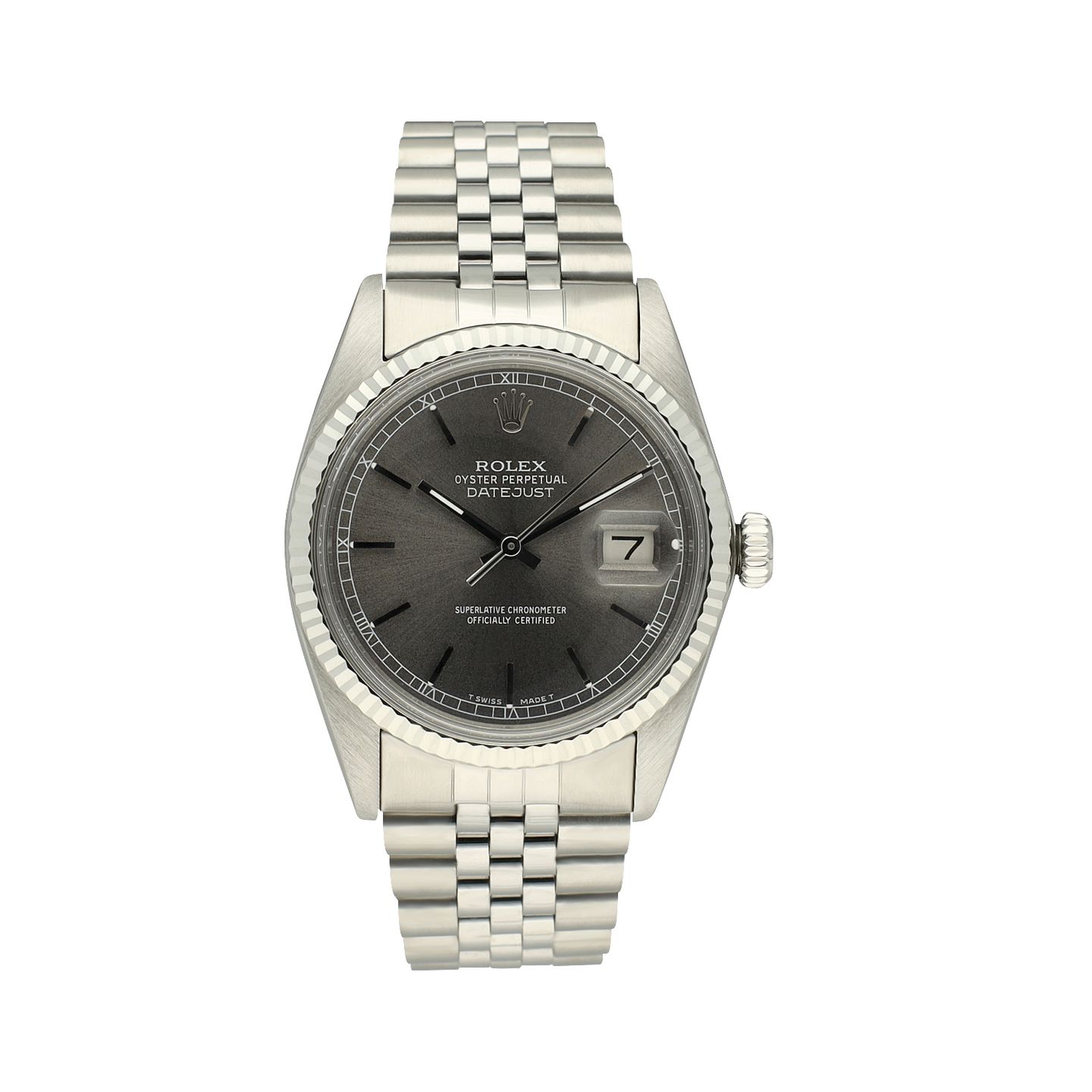 Rolex Datejust 36 16014 (1984) - Grey dial 36 mm Steel case (2/8)