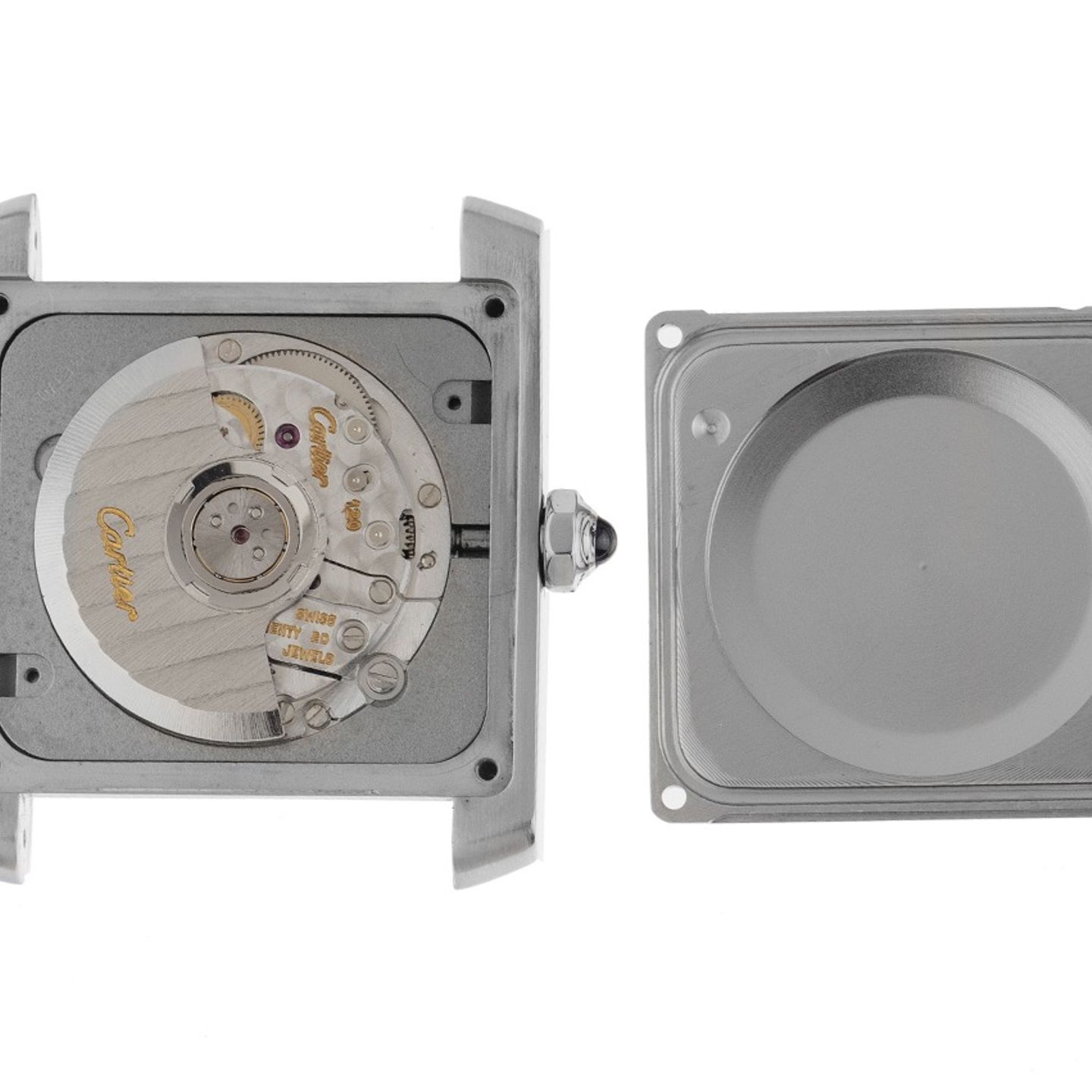 Cartier Tank Française 2302 (2002) - Zilver wijzerplaat 28mm Staal (8/8)