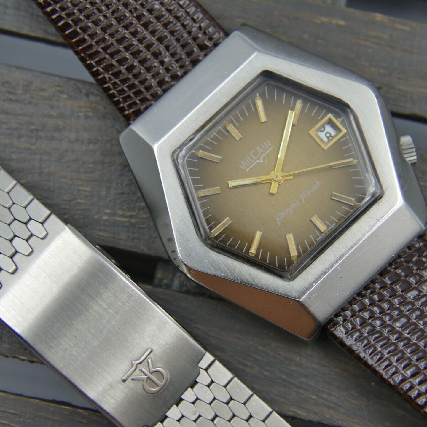 Vulcain Vintage Unknown (Unknown (random serial)) - Brown dial Unknown Unknown case (5/16)