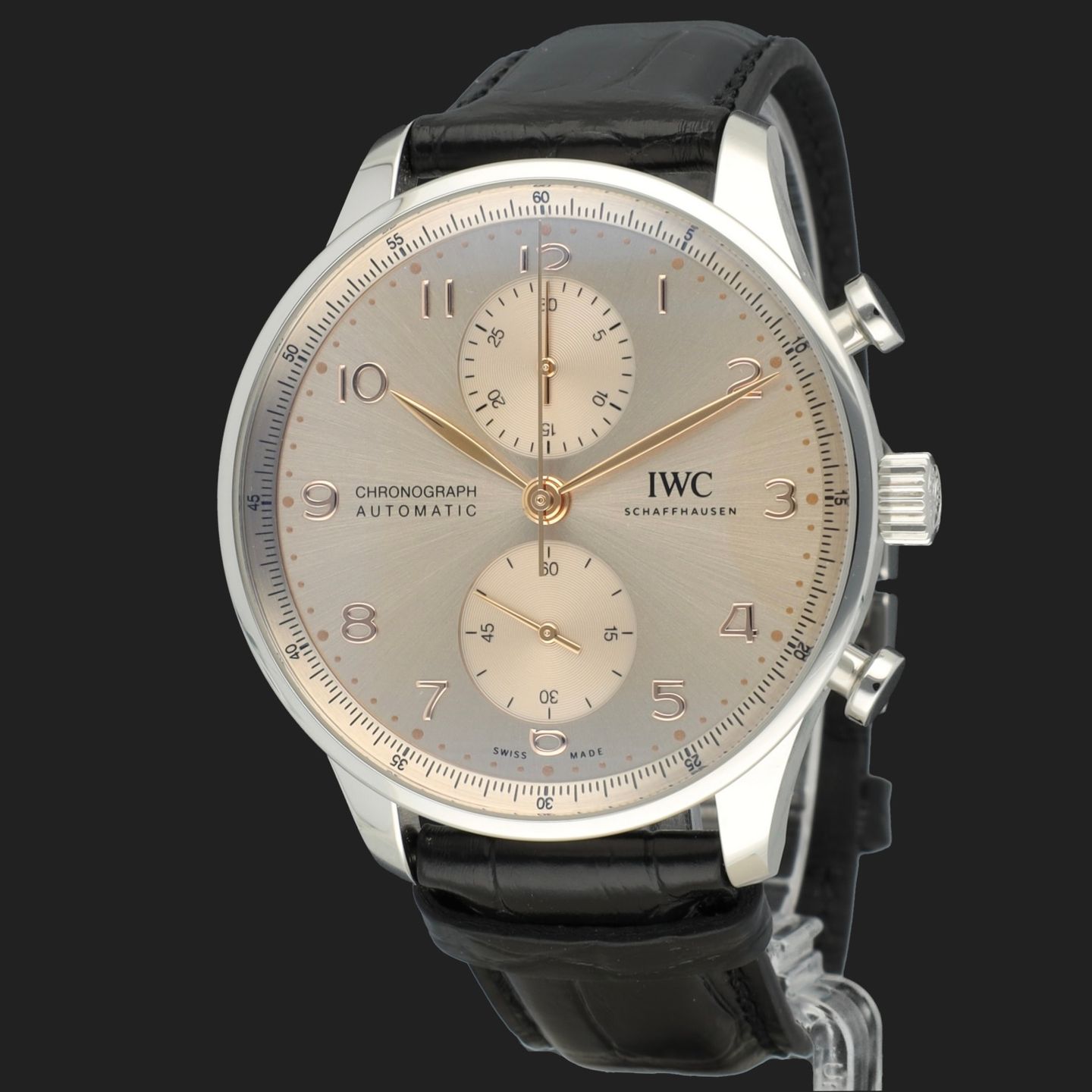 IWC Portuguese Chronograph IW371624 (2025) - Grey dial 41 mm Steel case (1/8)