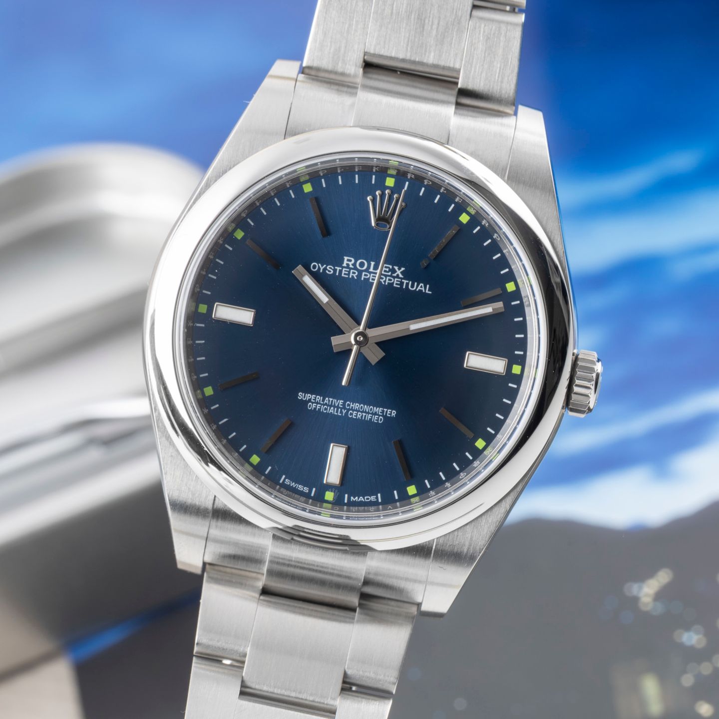 Rolex Oyster Perpetual 39 114300 (2017) - 39 mm Steel case (3/8)